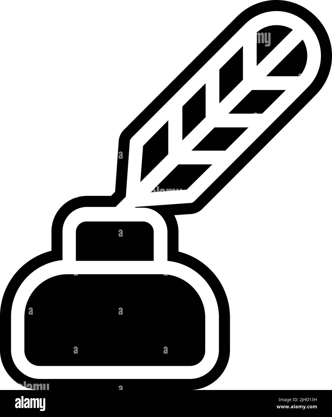 Literacy quill . Stock Vector