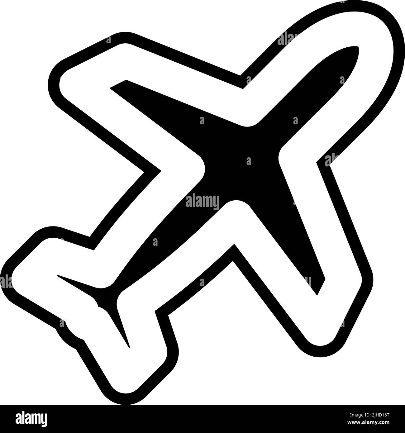 Mobile ui airplane mode . Stock Vector
