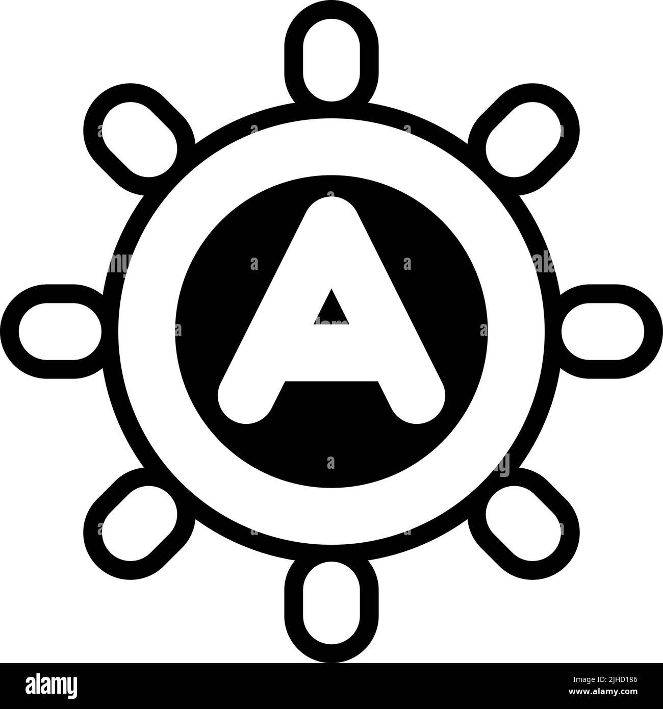 Mobile ui brightness . Stock Vector