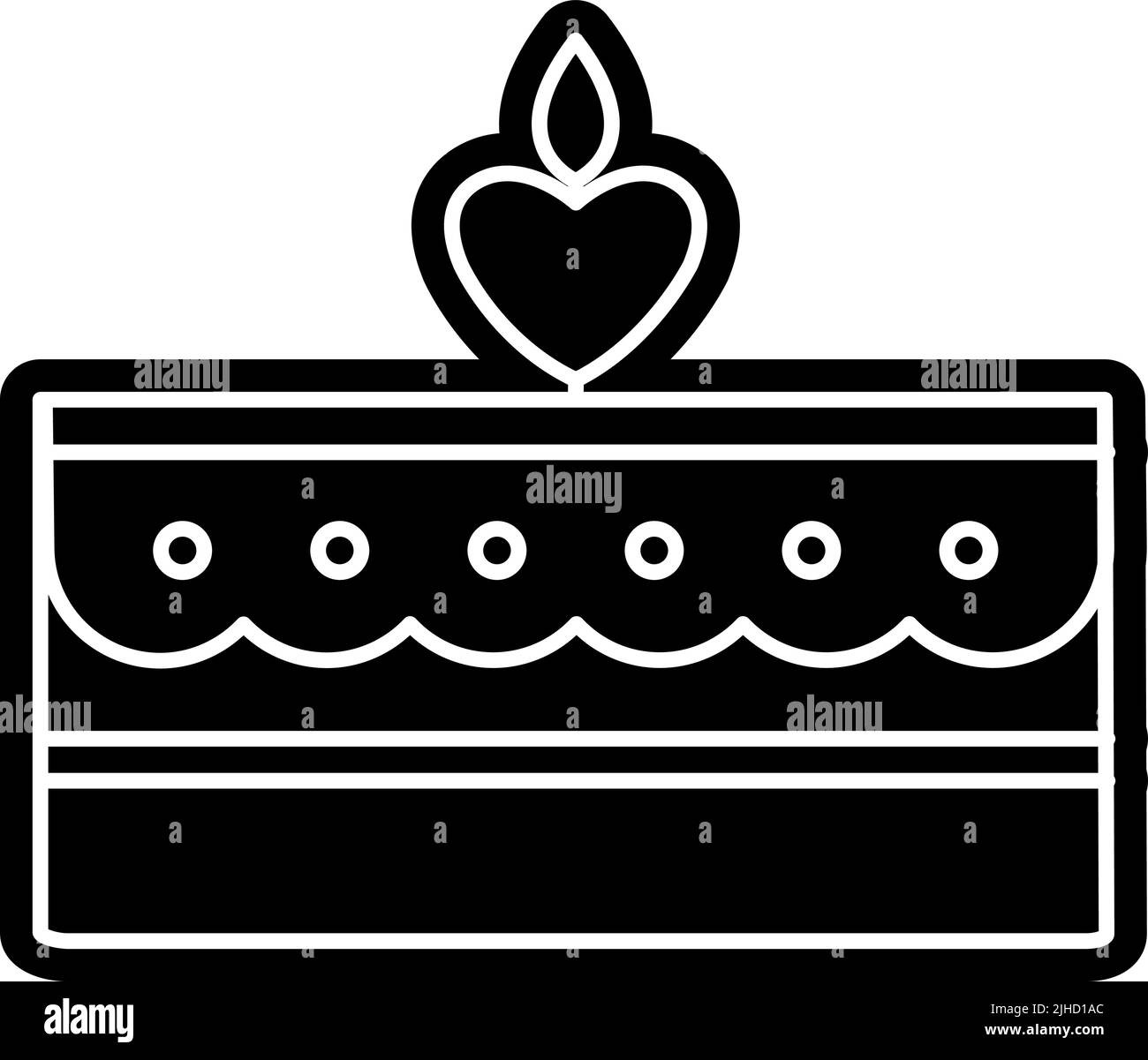 Love cake . Stock Vector