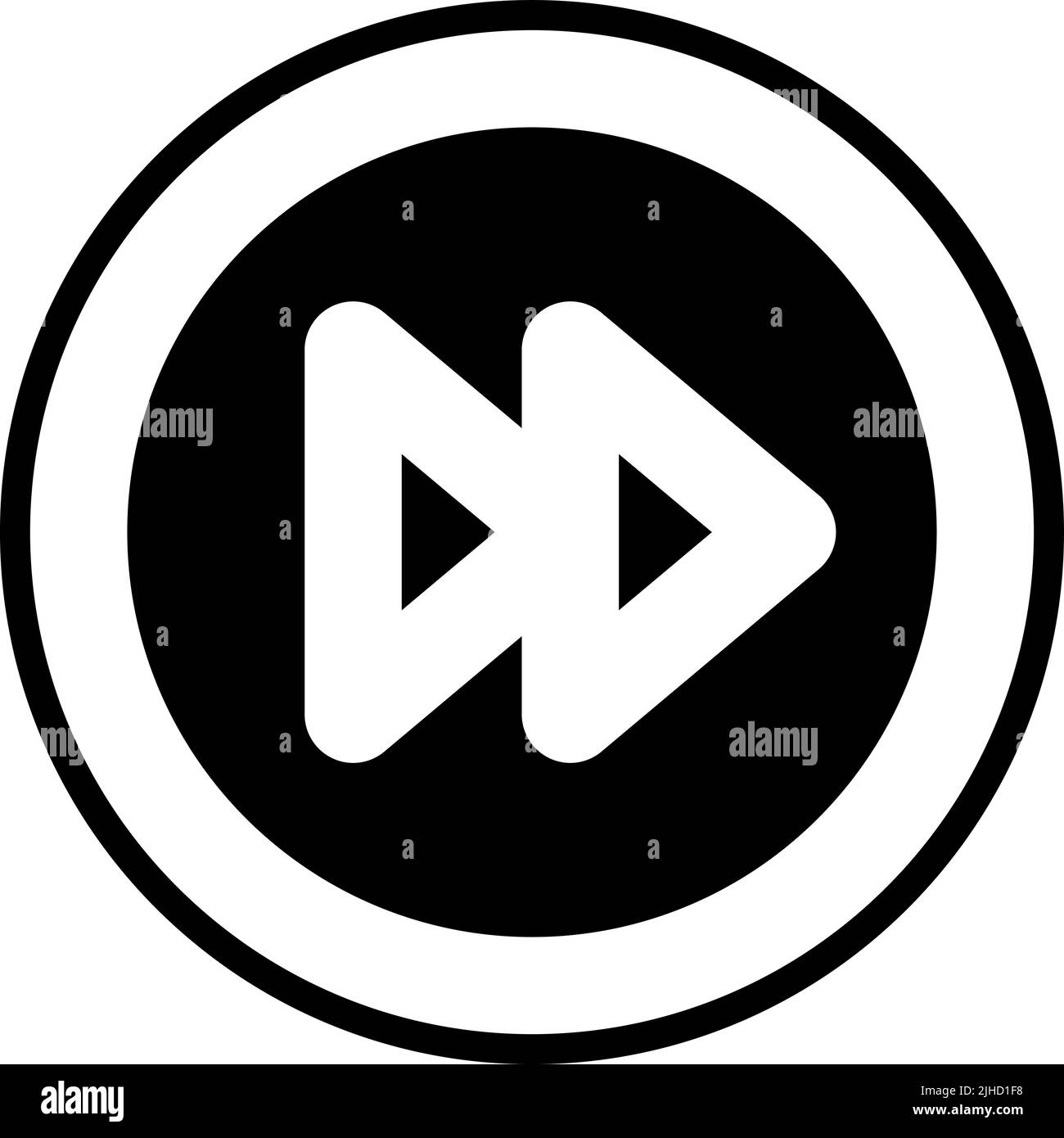 Multimedia ui fast forward Stock Vector Image & Art Alamy