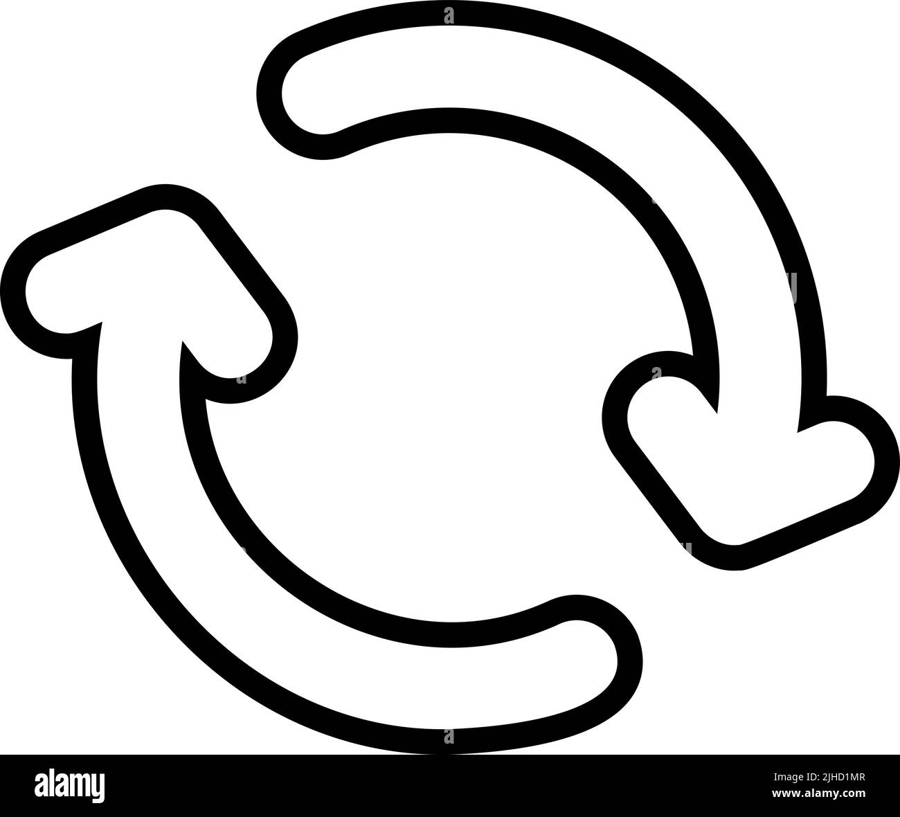 Multimedia ui repeat . Stock Vector