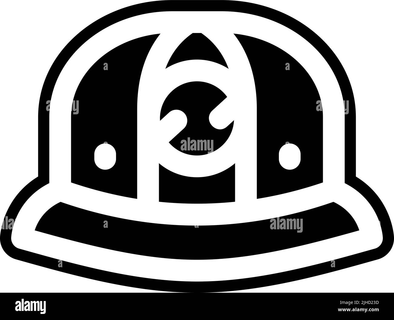 Nuclear energy helmet . Stock Vector