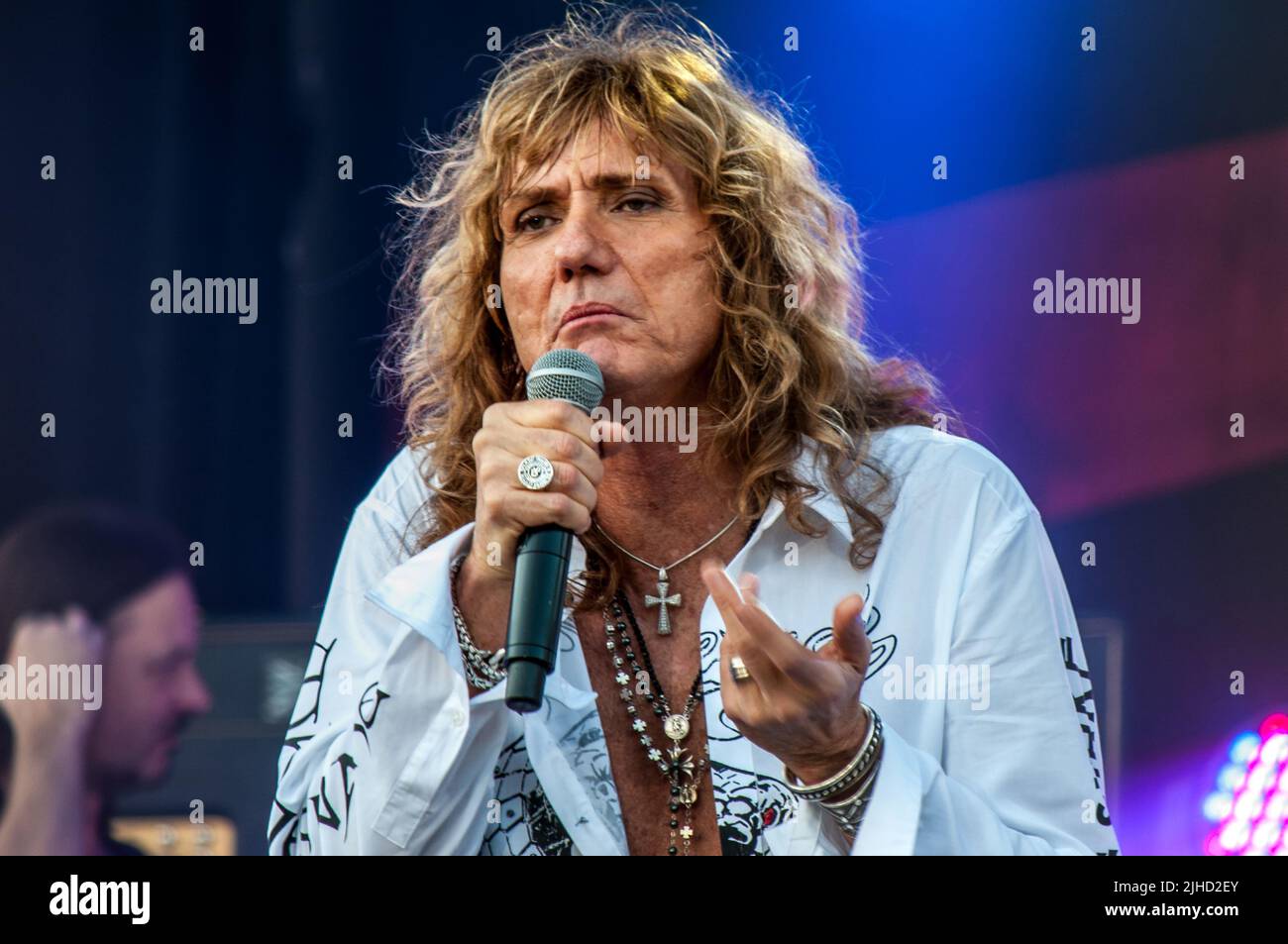 David Coverdale during a gig with his Whitesnake Stock Photo