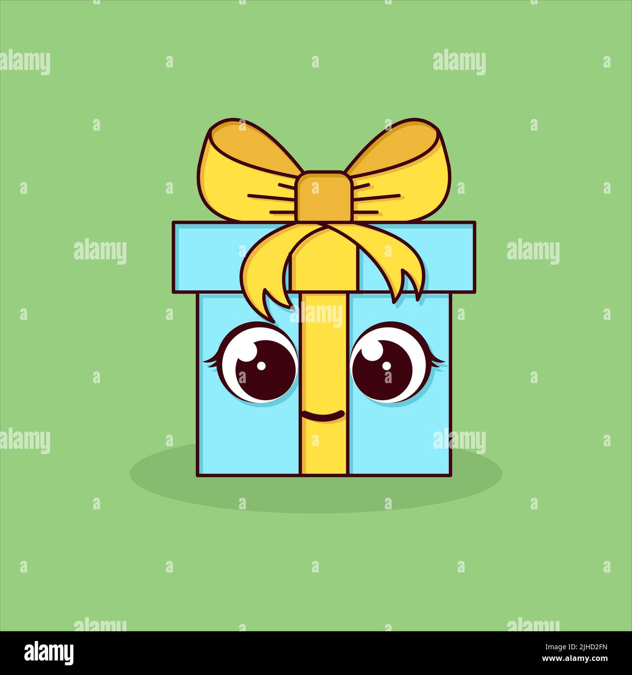 Gift box cartoon style vector illustration Stock Vector Image & Art Alamy