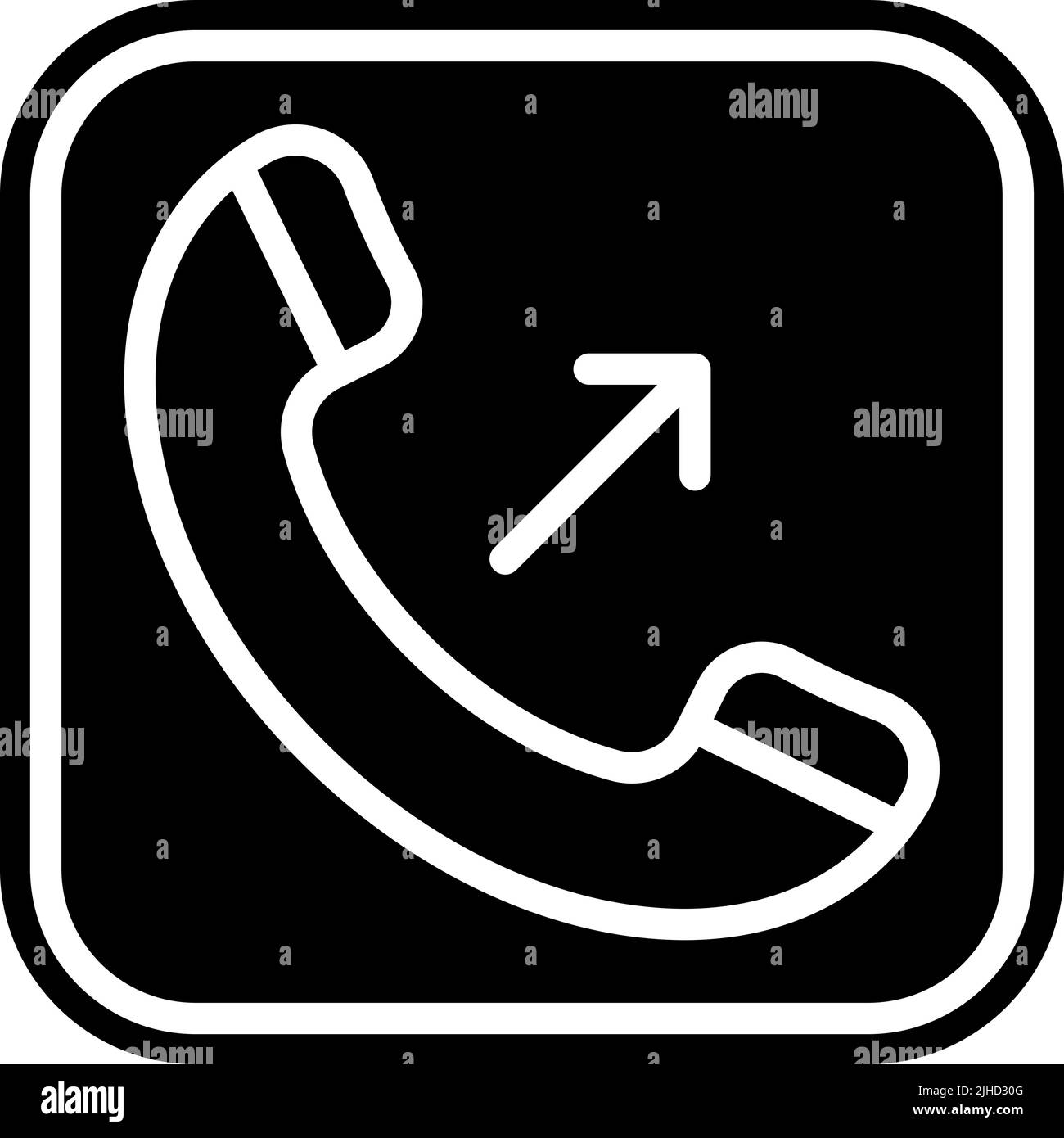 Phone outgoing call . Stock Vector