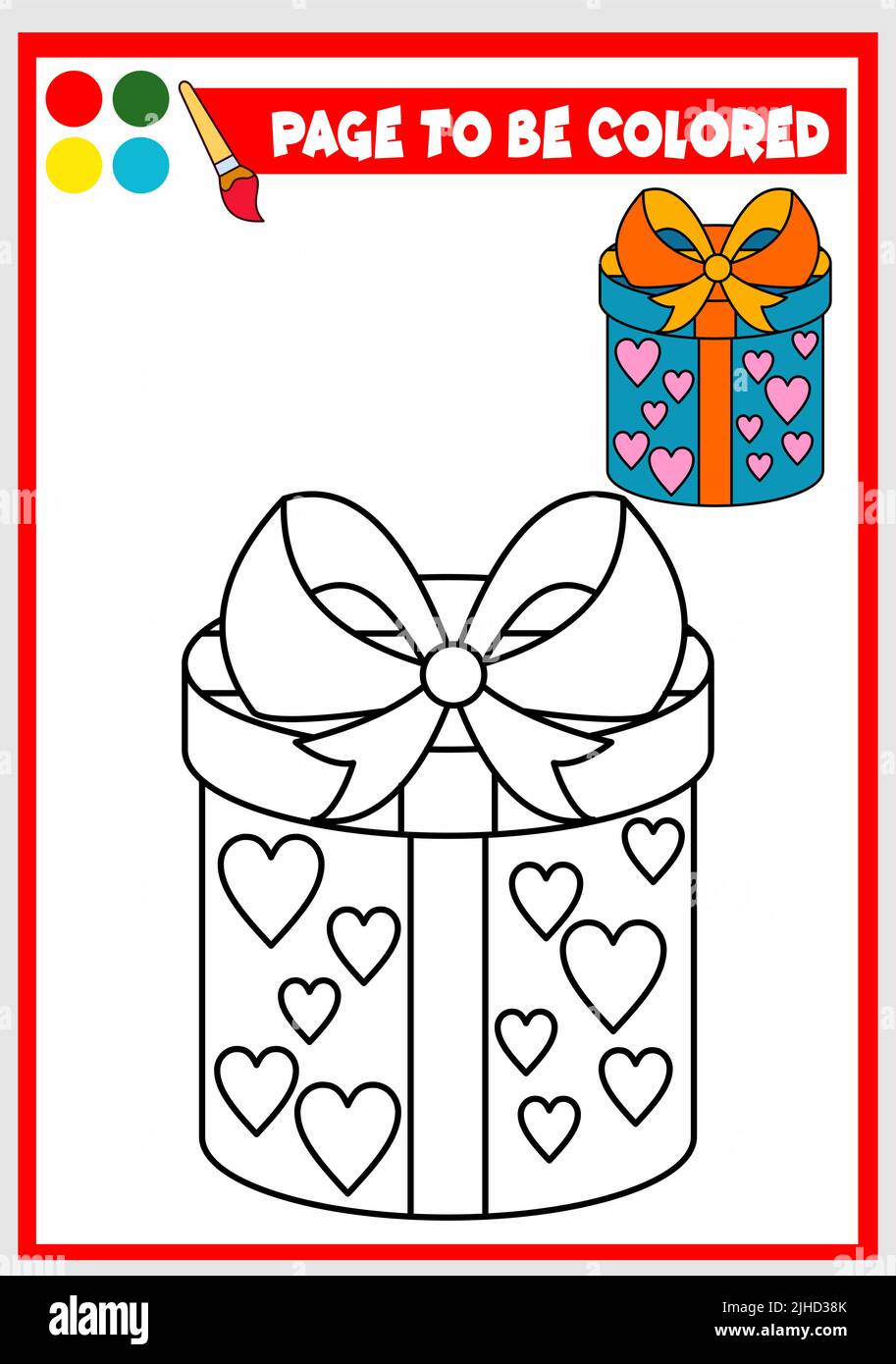 Open Box Coloring Page - Caja De Carton Para Colorear - Free