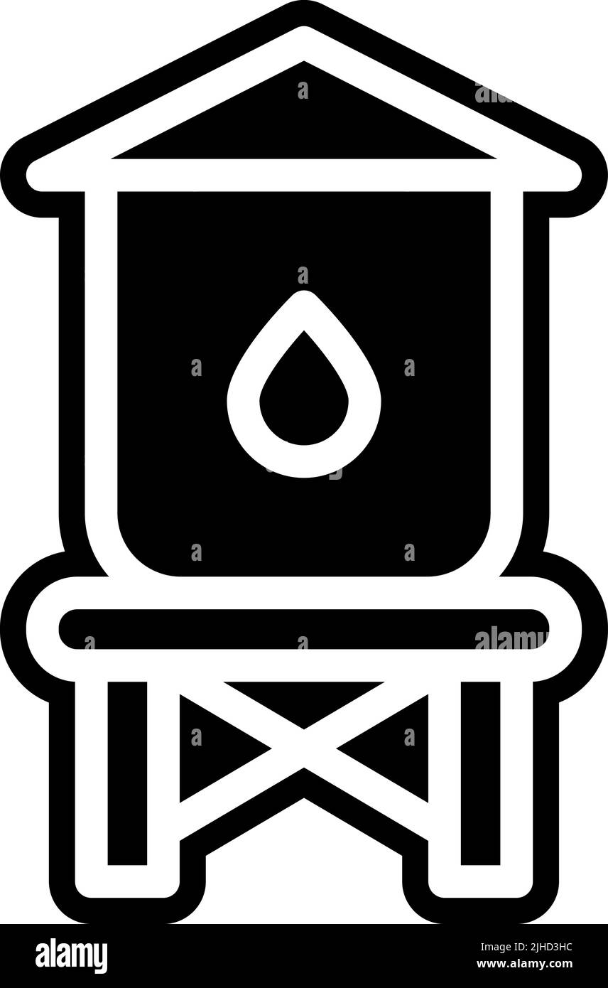 Plumber water tower . Stock Vector