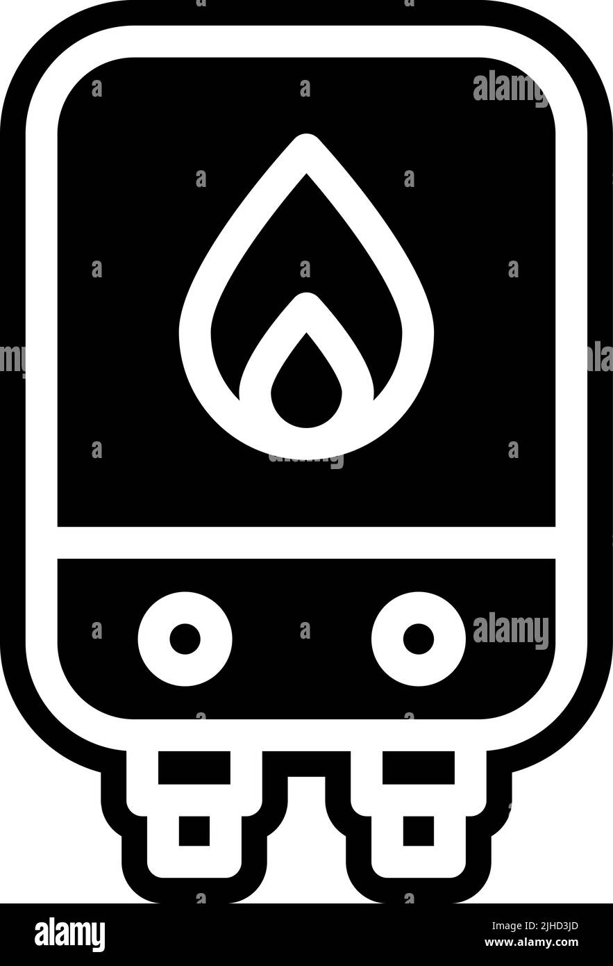 Plumber water heater . Stock Vector