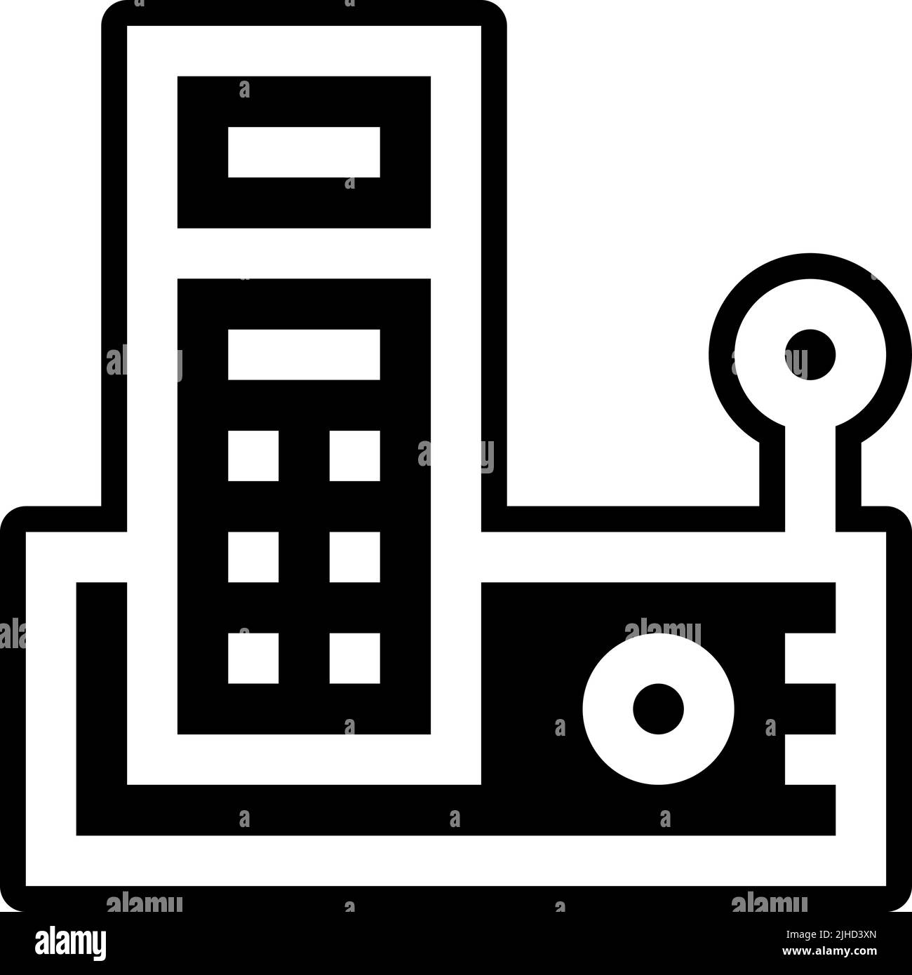 Stationery telephone . Stock Vector