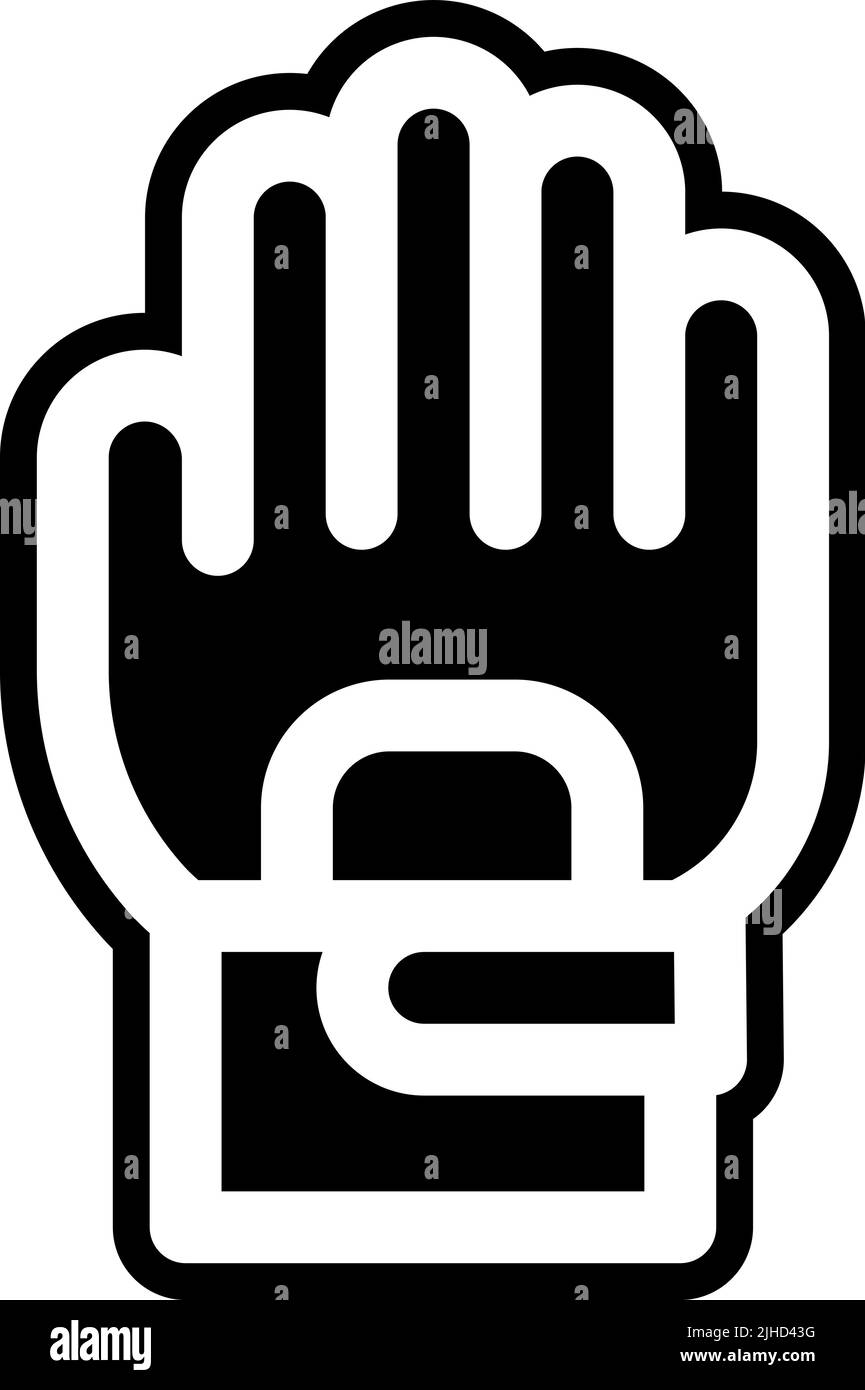 Cartoon Boxing Glove Black And White Stock Photos Images Alamy