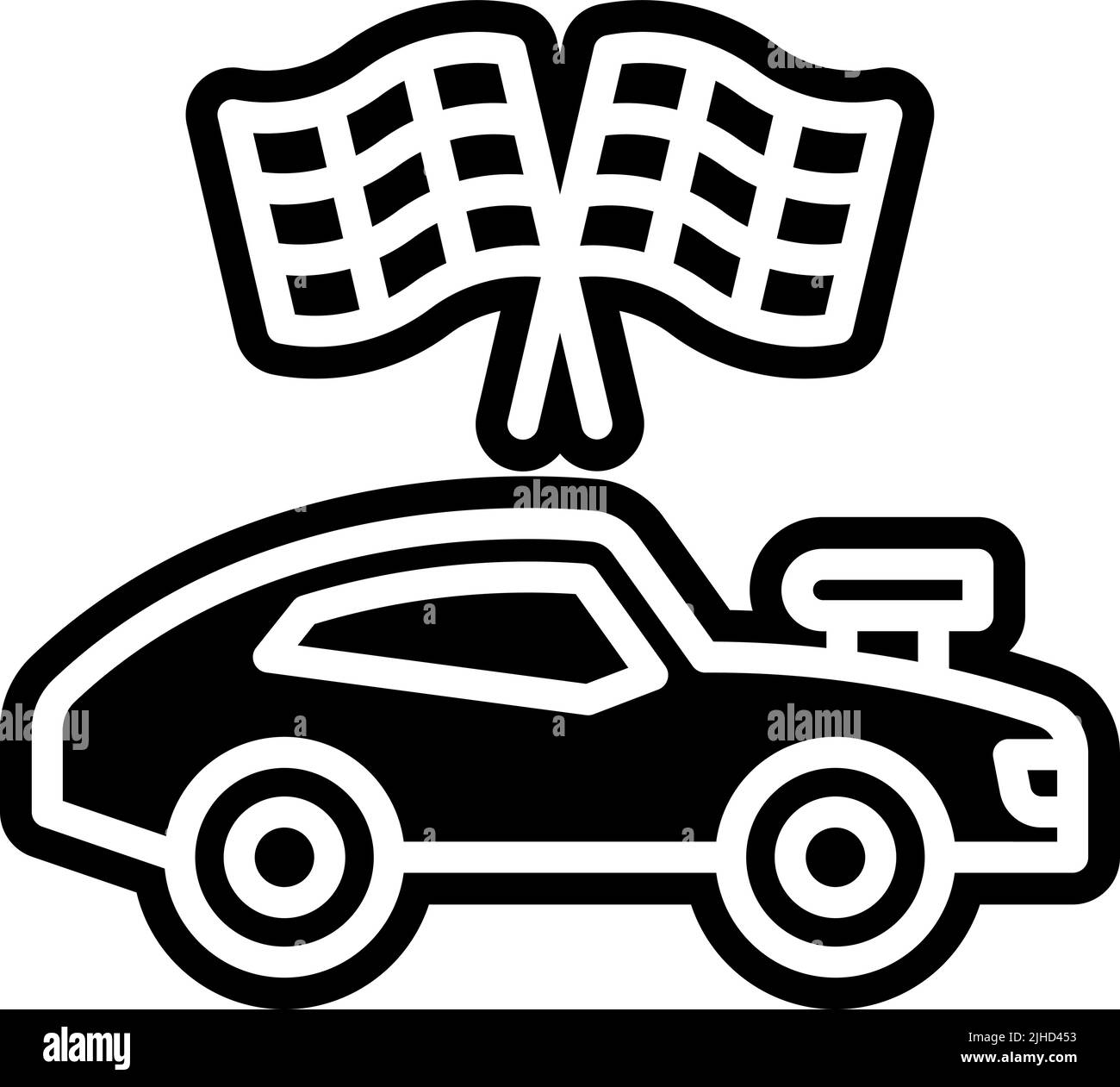 Chequered flag race track Stock Vector Images - Alamy