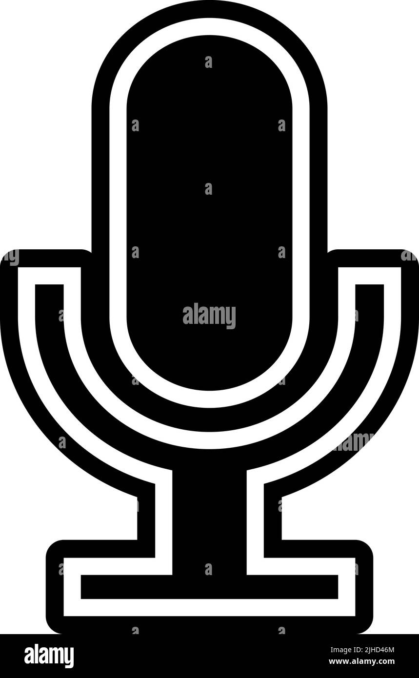 Technology microphone . Stock Vector