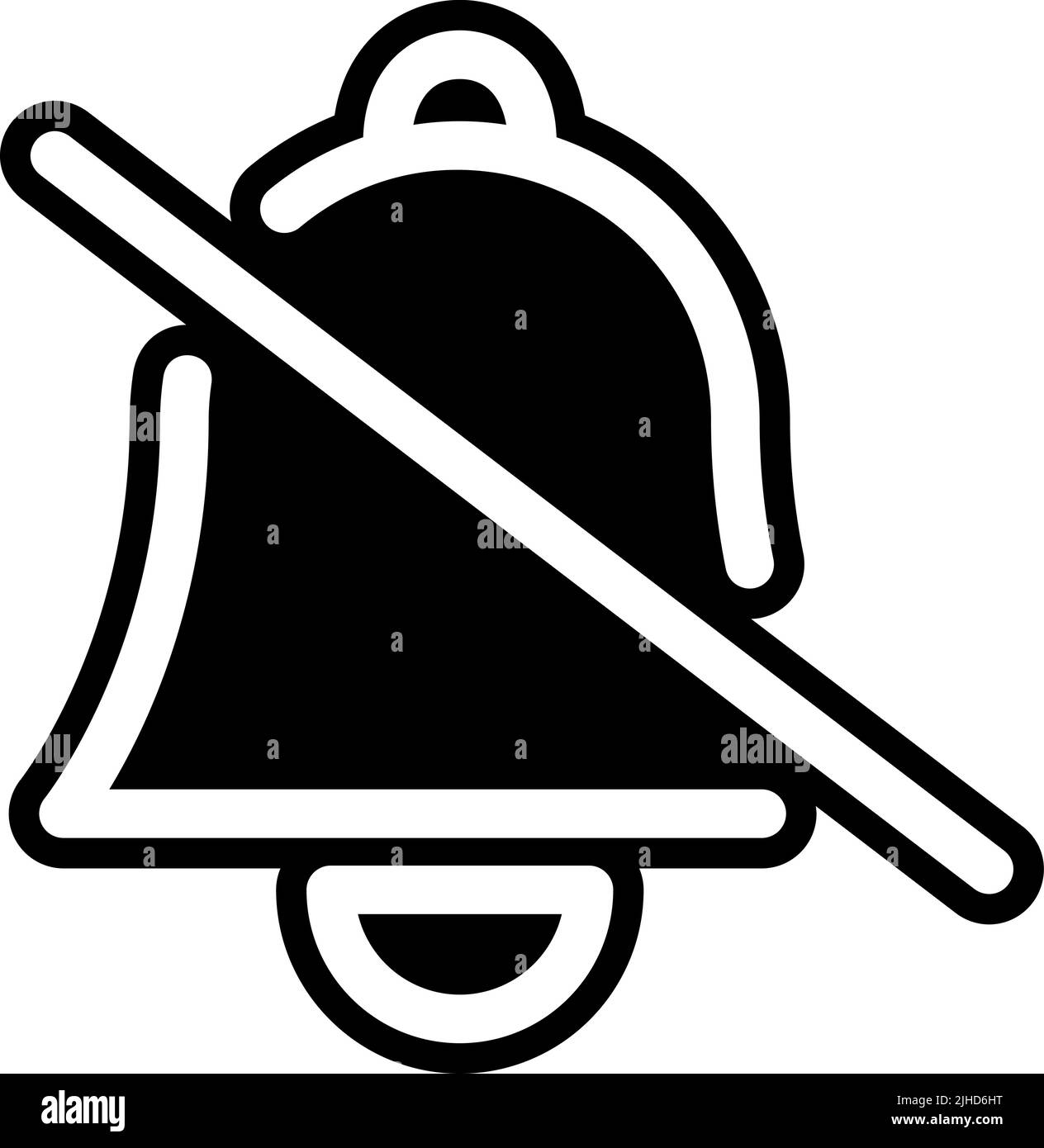 Ring bell flat social Black and White Stock Photos & Images - Alamy