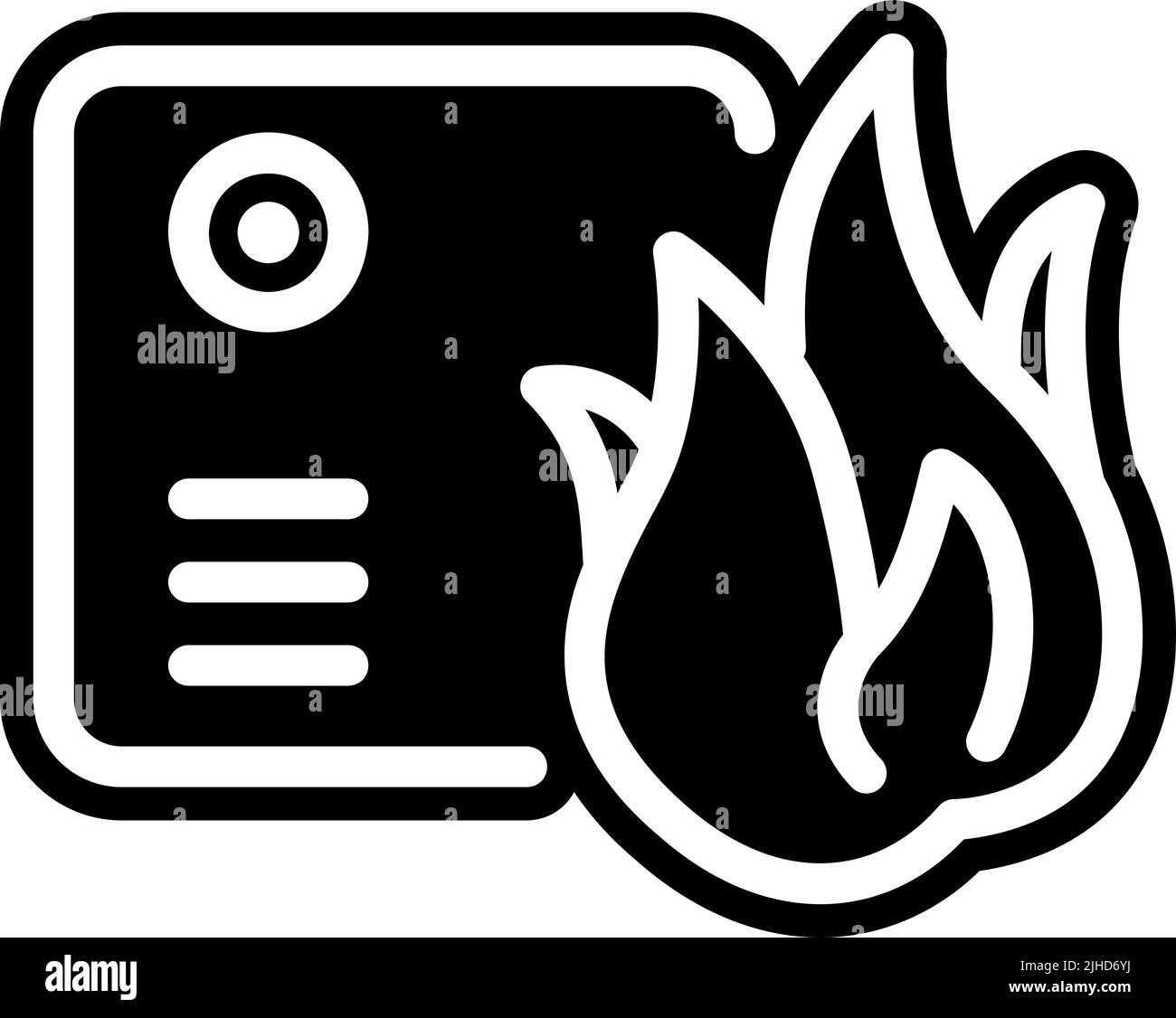 Alarm sensor . Stock Vector