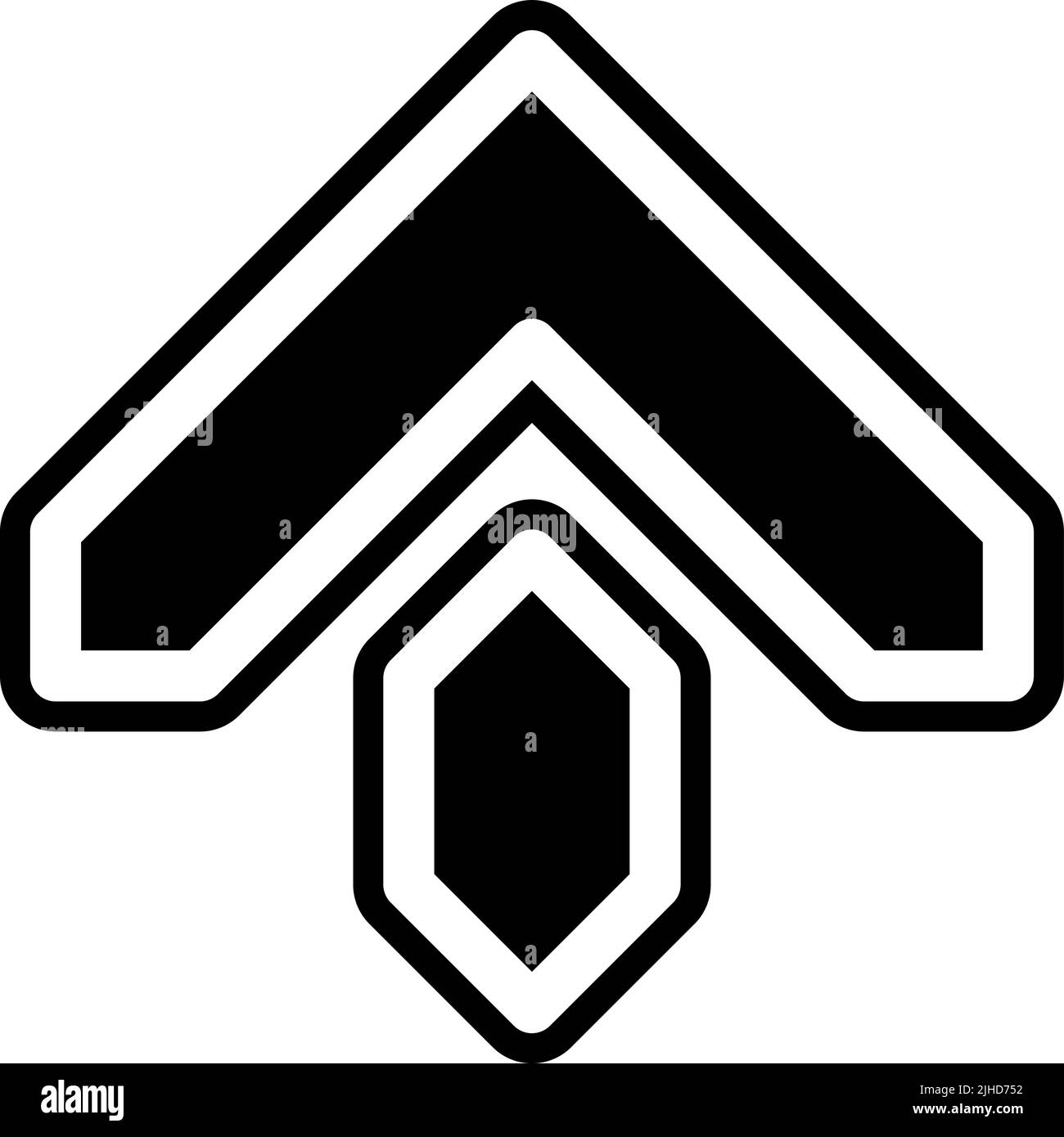 Arrow up arrows . Stock Vector