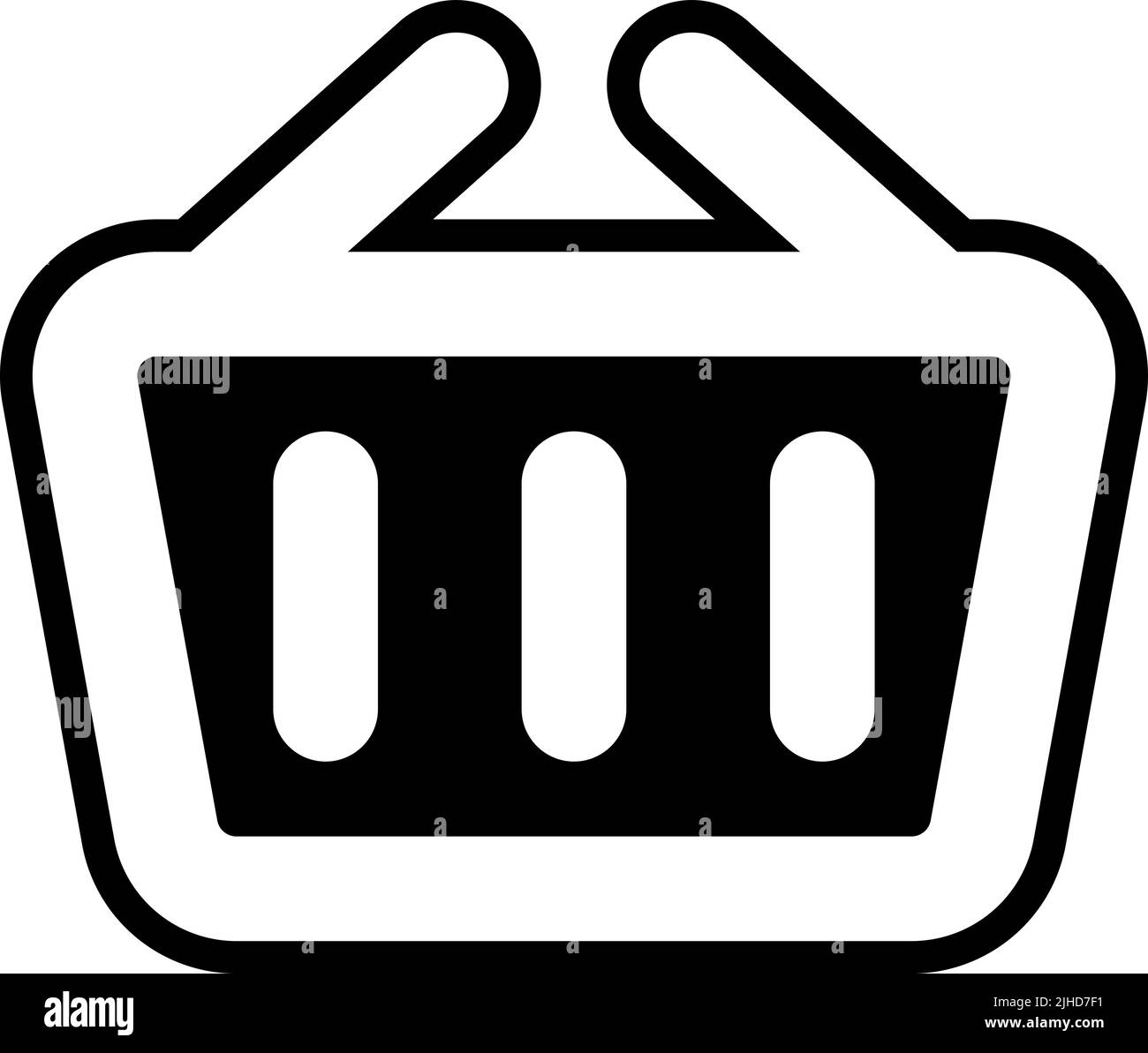 Basic ui shopping basket Stock Vector Image & Art Alamy