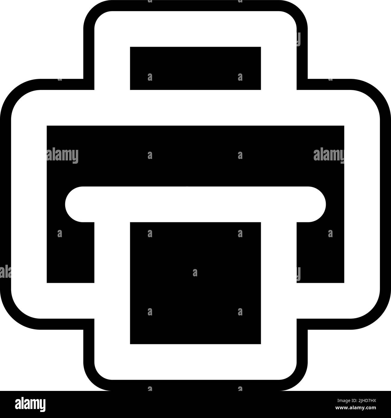 Basic ui printer . Stock Vector