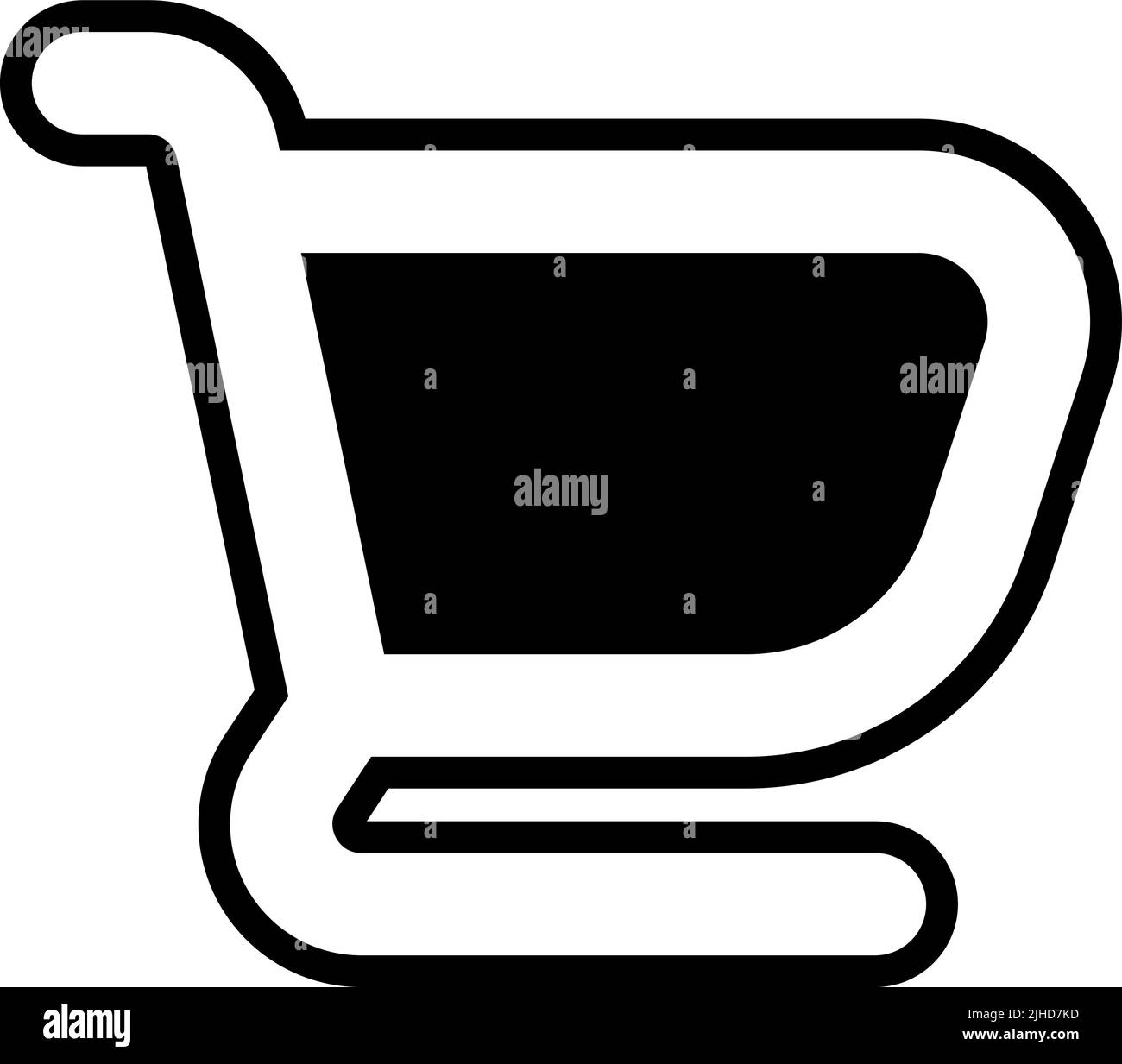 Basic ui shopping cart . Stock Vector