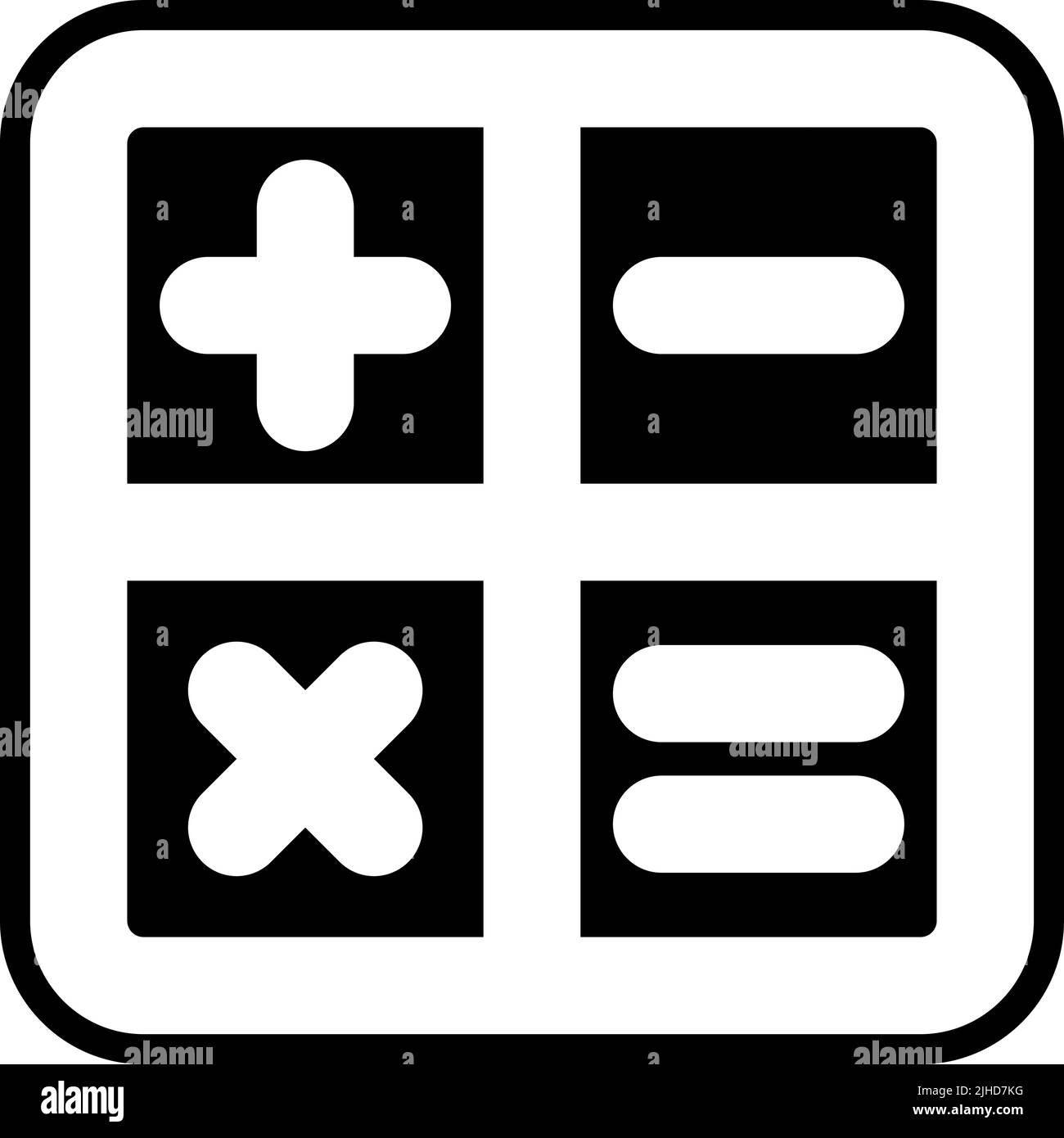 Basic ui calculator . Stock Vector