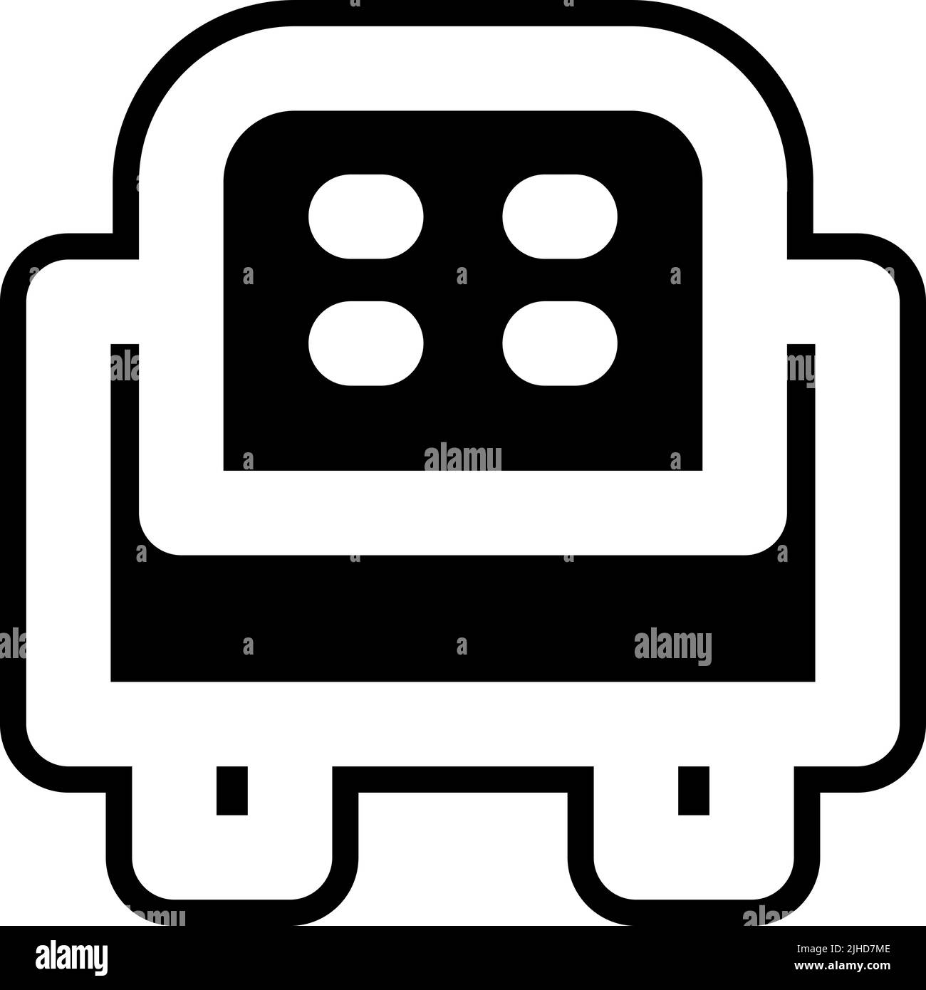 Basic ui sofa . Stock Vector
