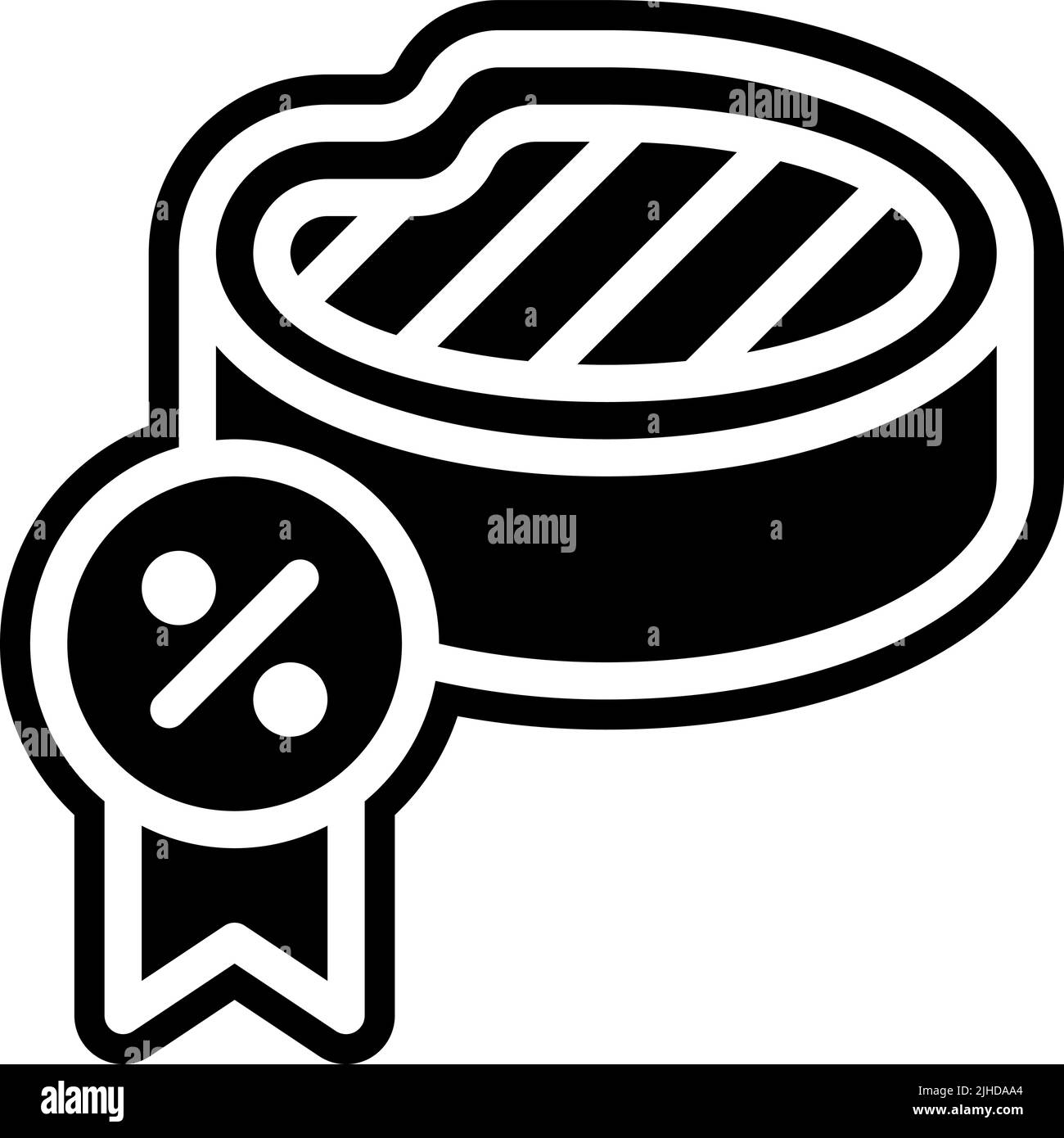 Butcher discount . Stock Vector