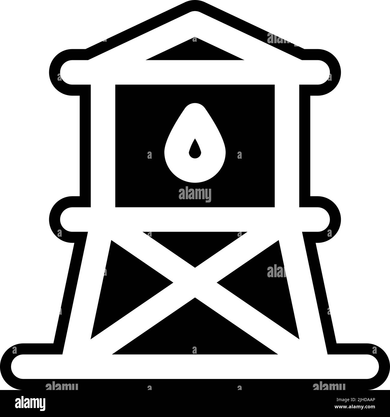 Farm water tower Stock Vector Image & Art - Alamy