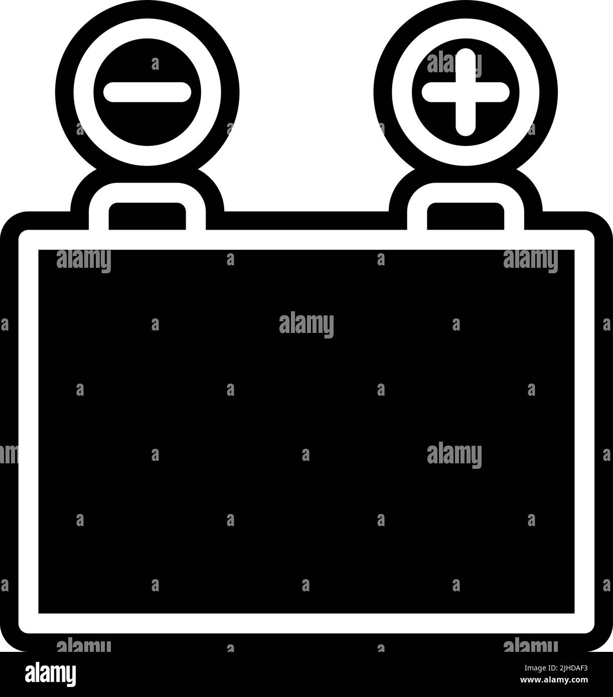 Electronics components battery . Stock Vector