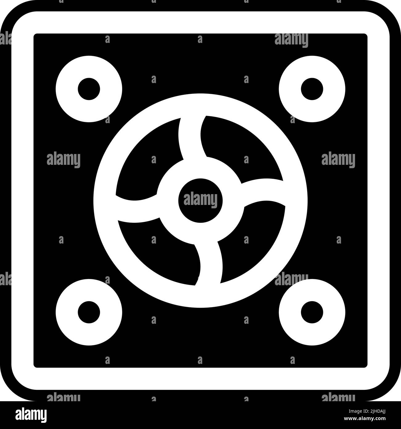 Computer and gaming fan . Stock Vector