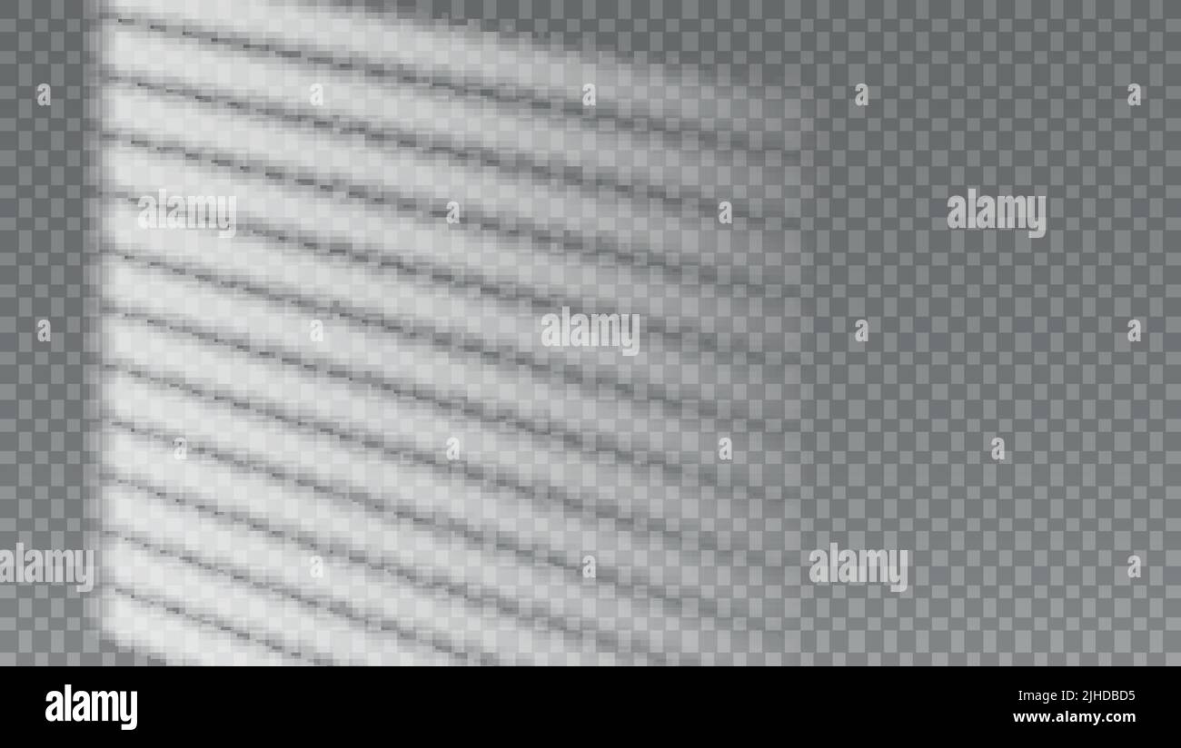 Silhouette of blinds on transparent background.  Stock Vector