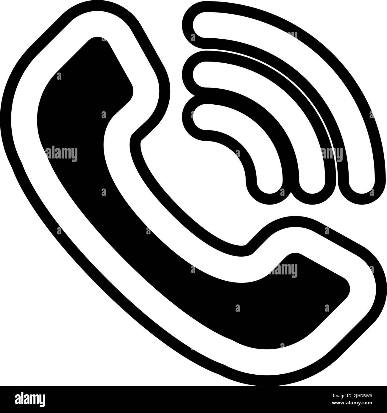 User interface phone ringing . Stock Vector