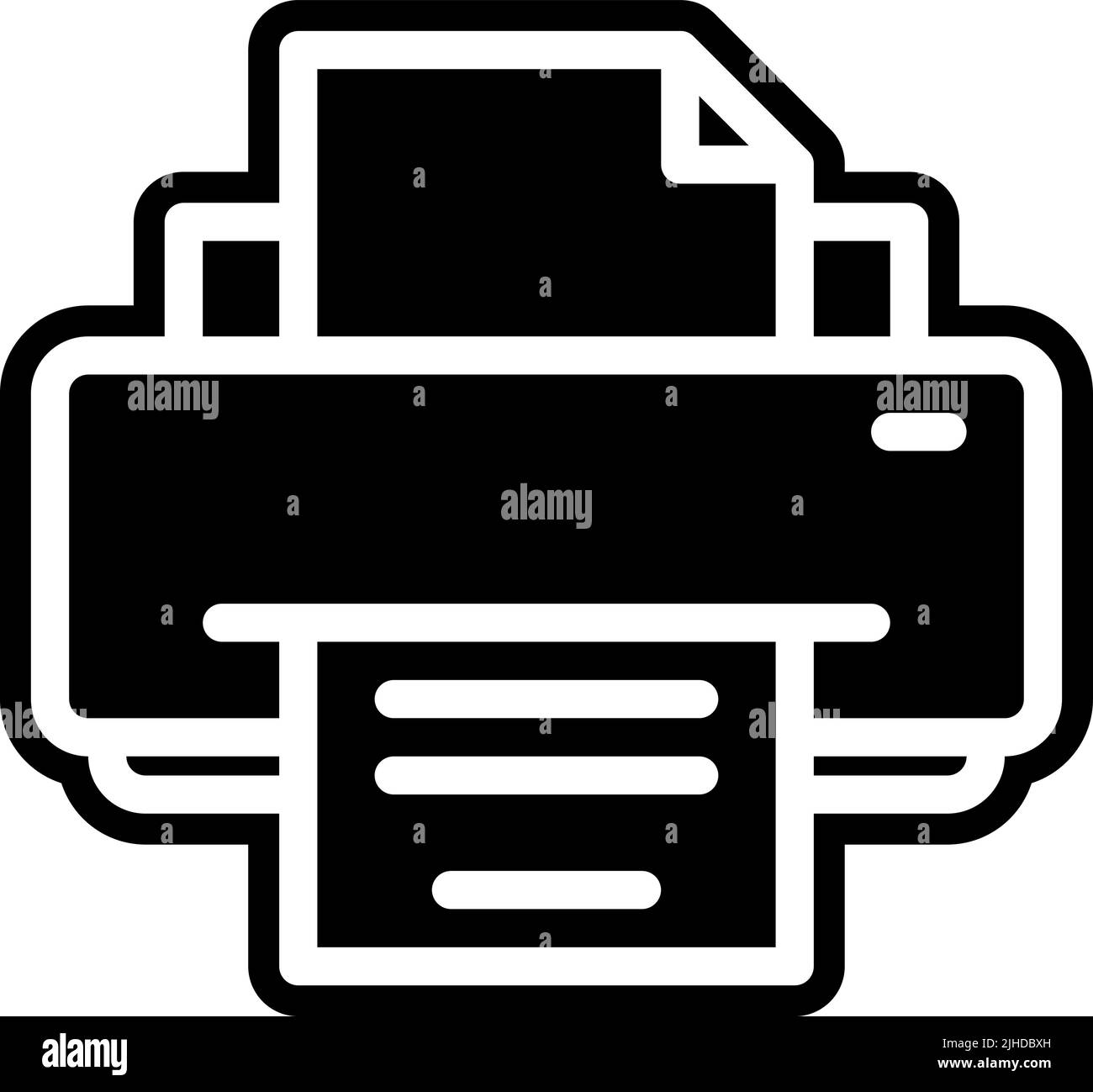 Technology printer . Stock Vector