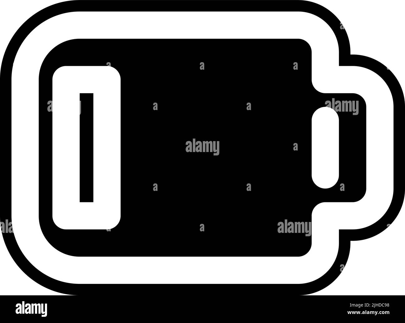 User interface low battery . Stock Vector