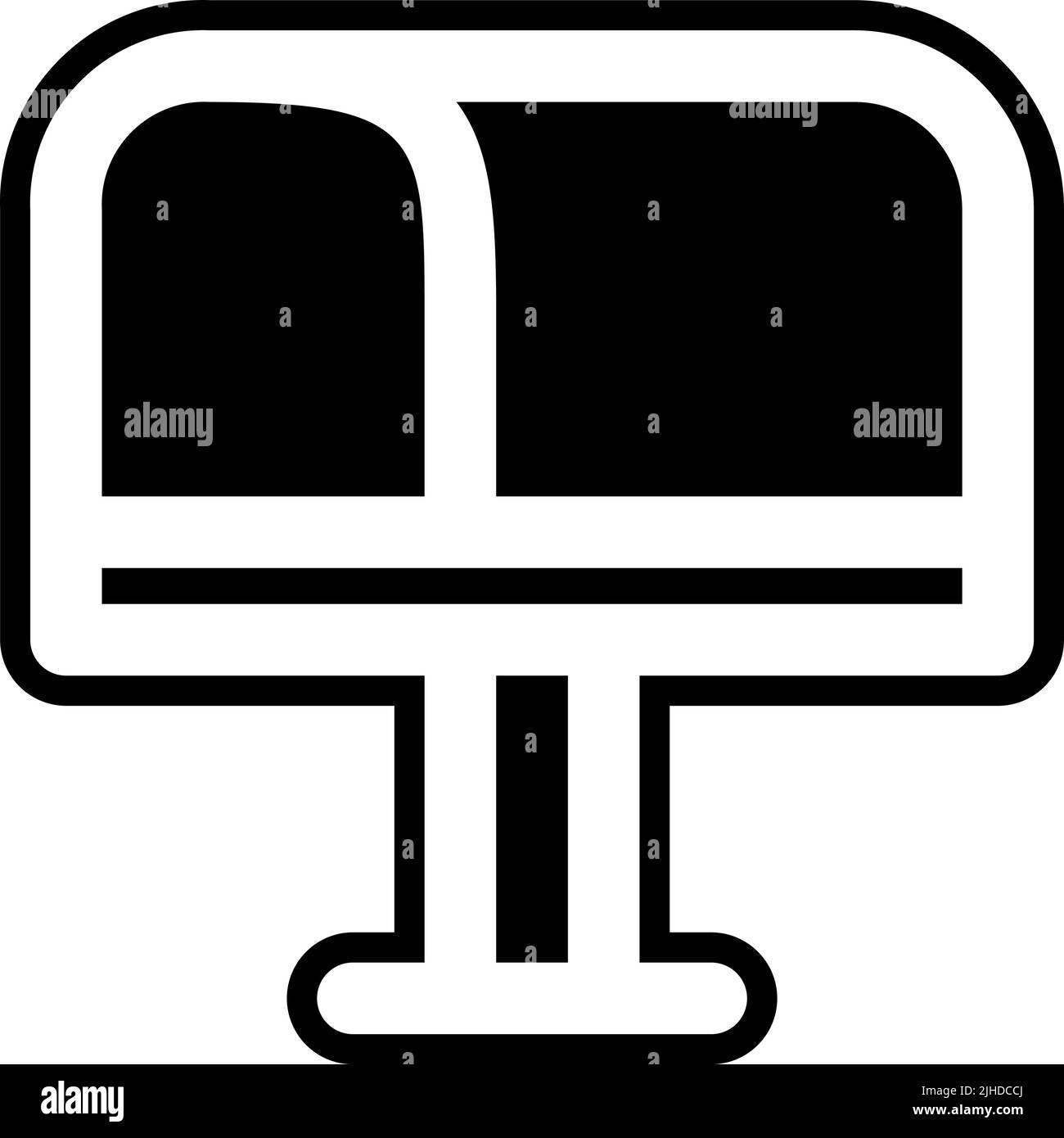 Cartoon mailbox Black and White Stock Photos & Images Alamy