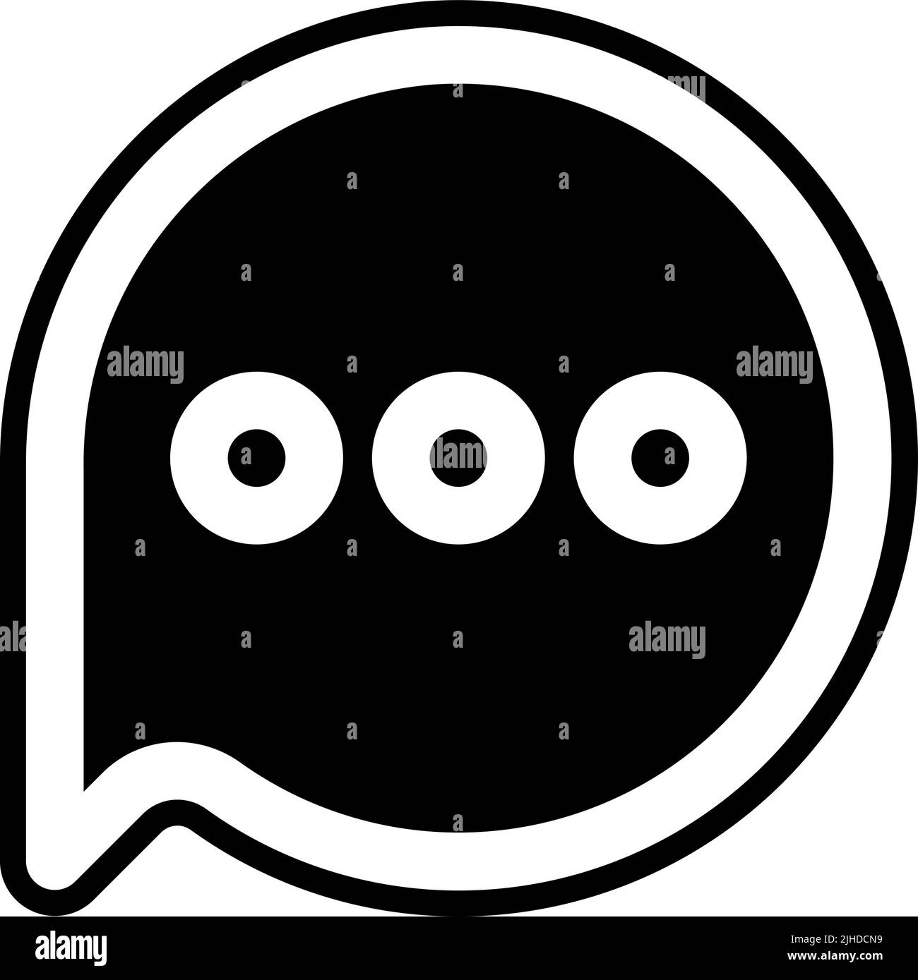 Home screen chat . Stock Vector