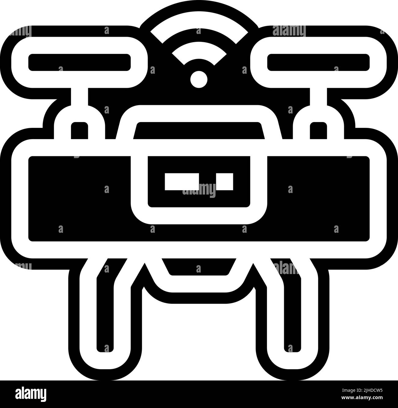 Wireless connection smart drone Stock Vector Image & Art - Alamy