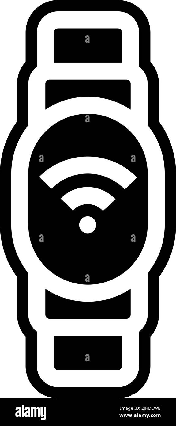 Wireless connection smartband . Stock Vector