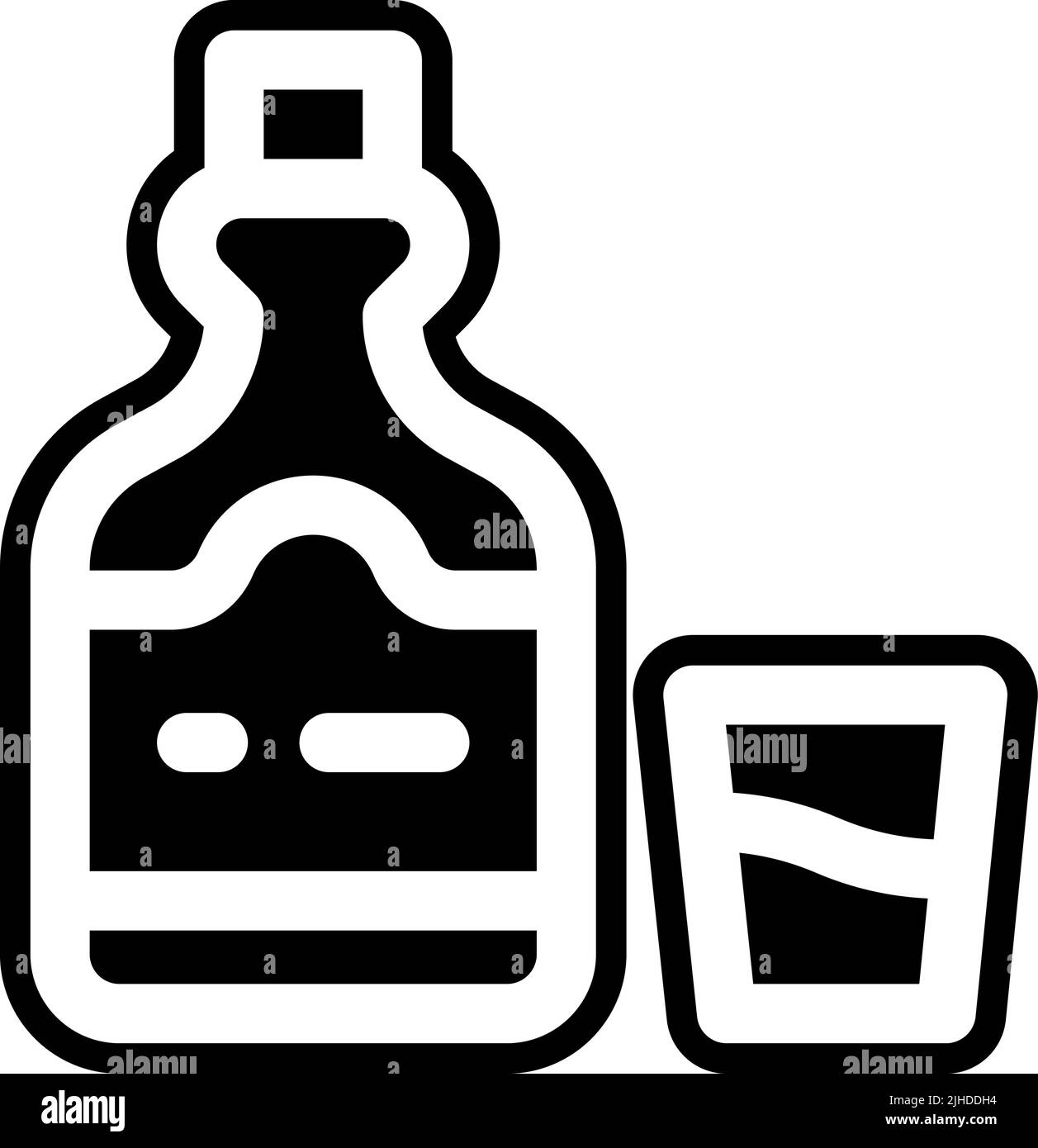 Beverages rum . Stock Vector