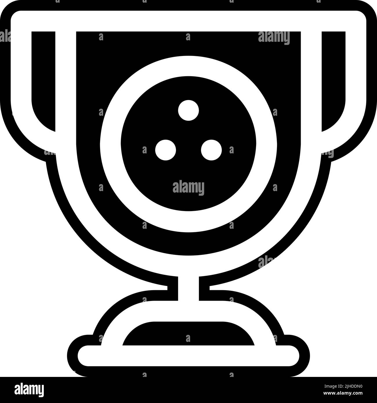 Bowling trophy . Stock Vector