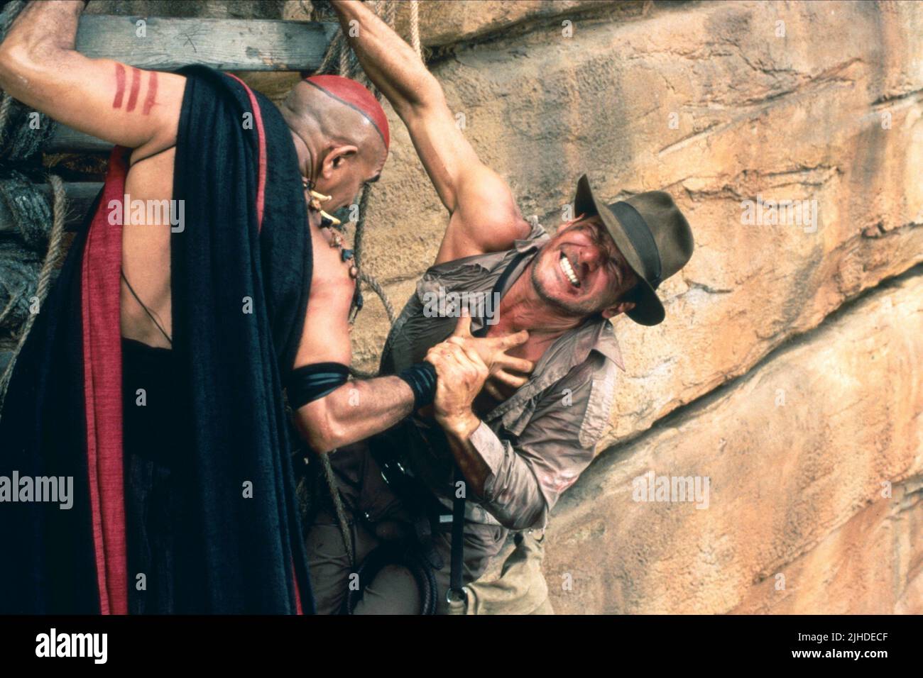 HARRISON FORD, INDIANA JONES AND THE TEMPLE OF DOOM, 1984 Stock Photo