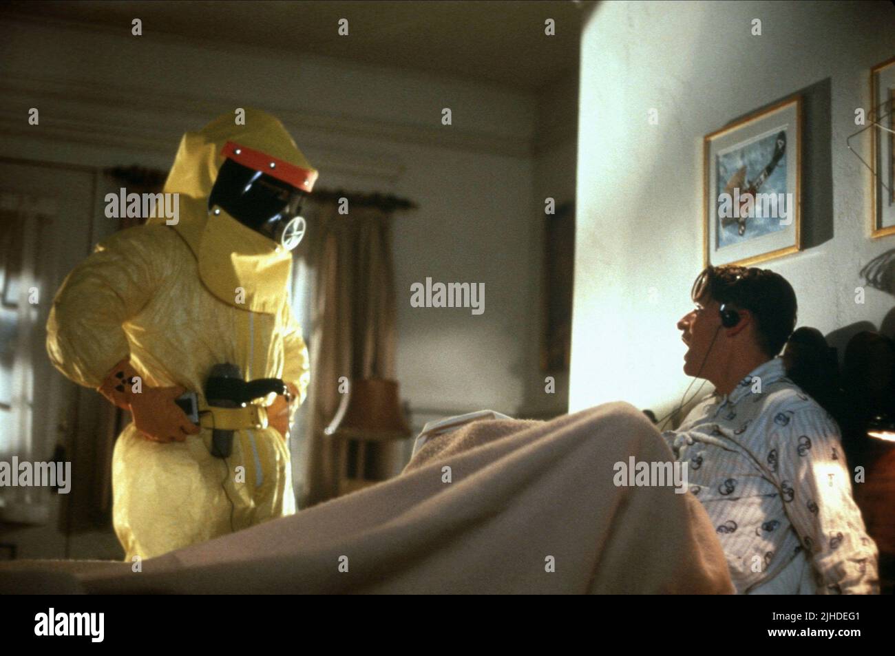 MICHAEL J. FOX, CRISPIN GLOVER, BACK TO THE FUTURE, 1985 Stock Photo