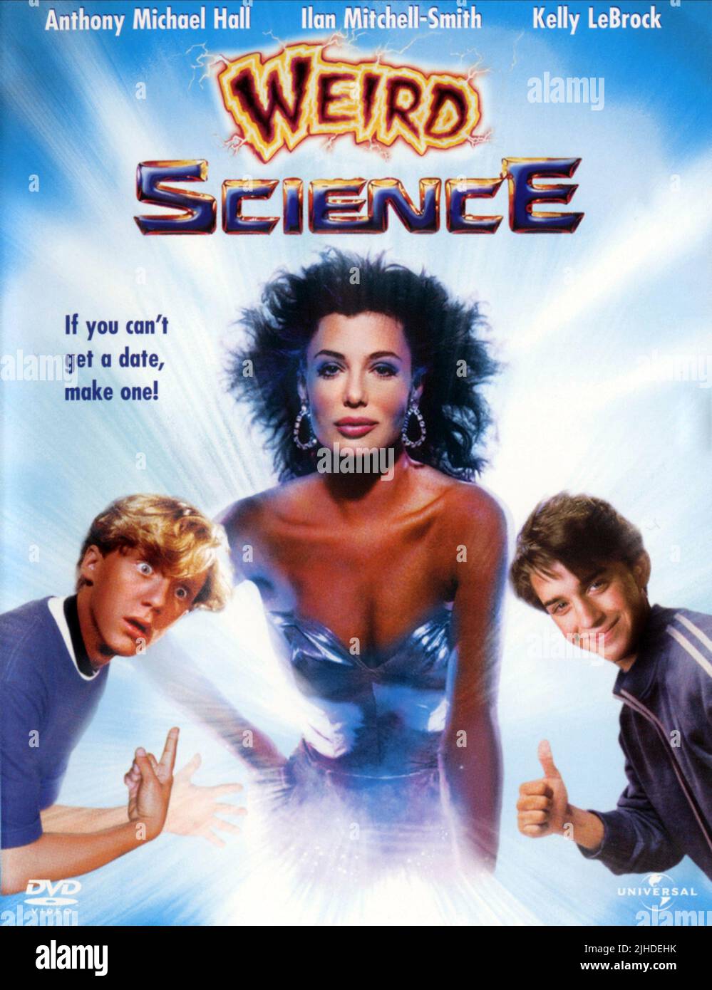 MOVIE POSTER, WEIRD SCIENCE, 1985 Stock Photo