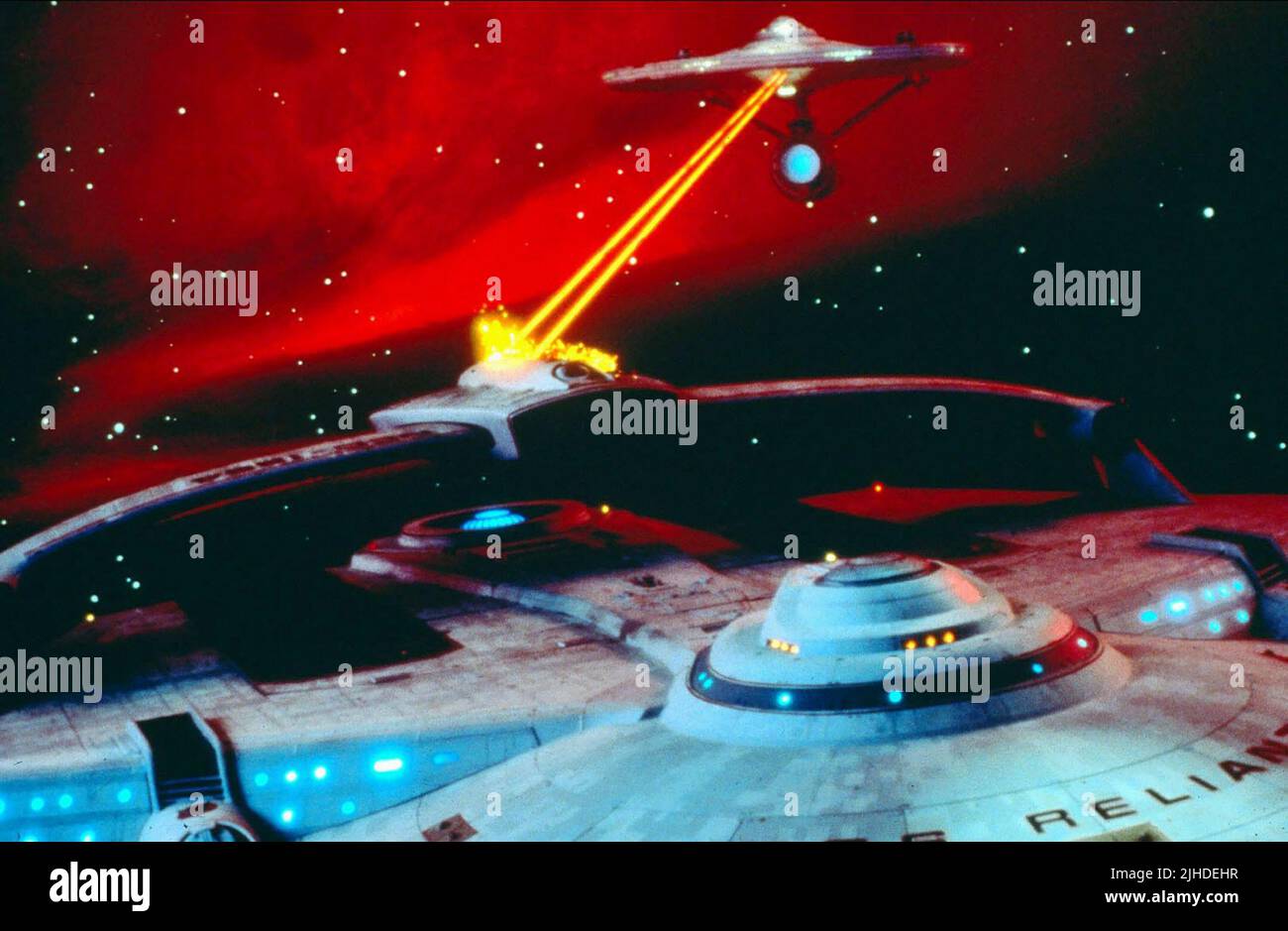 THE U.S.S. ENTERPRISE, STAR TREK II: THE WRATH OF KHAN, 1982 Stock Photo
