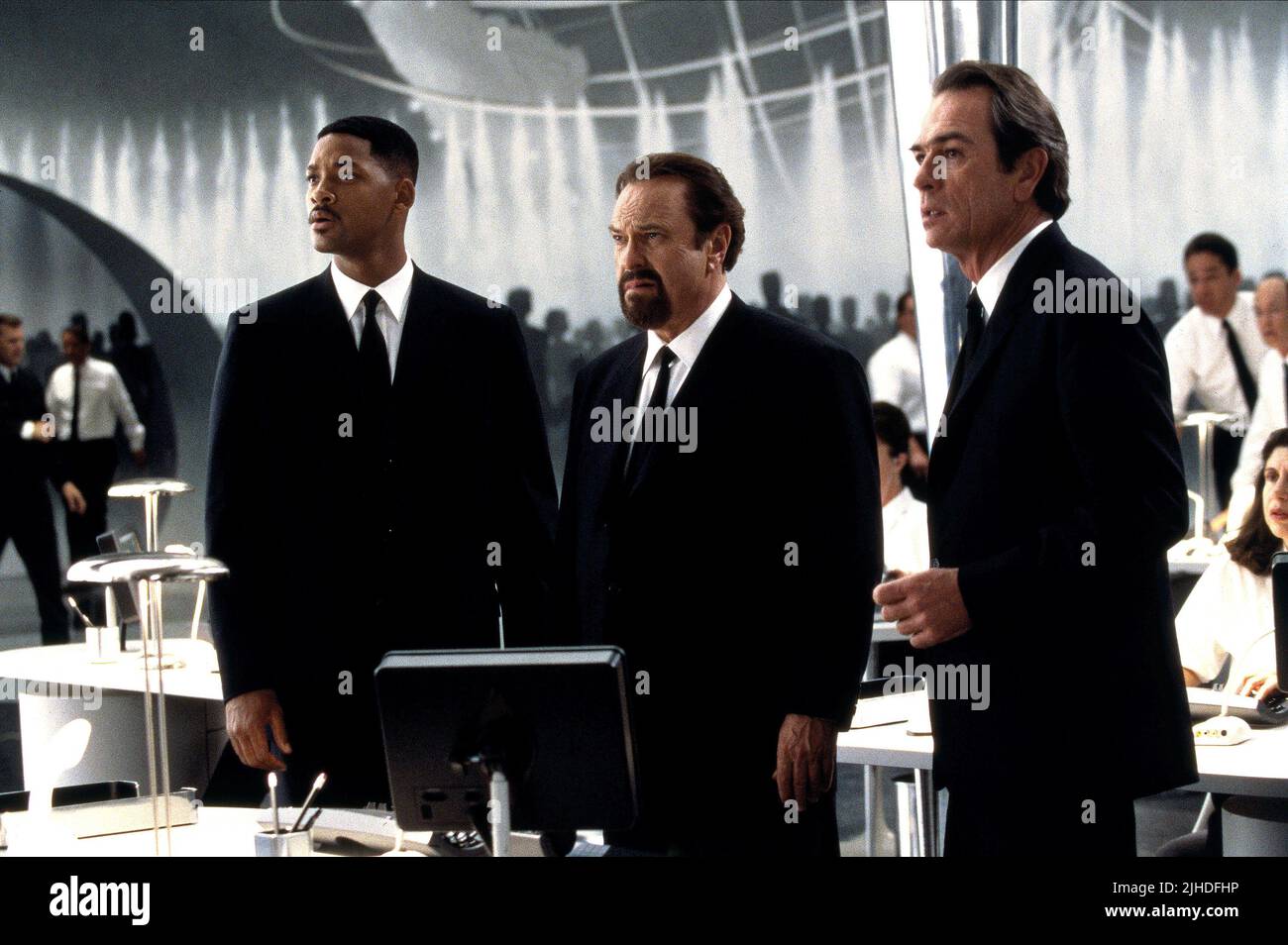 WILL SMITH, RIP TORN, TOMMY LEE JONES, MEN IN BLACK, 1997 Stock Photo