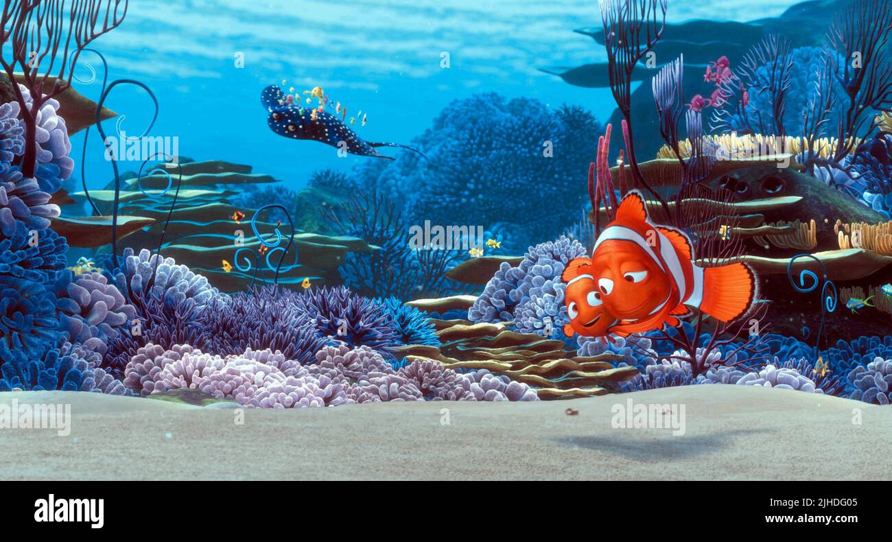 MR. RAY, NEMO, MARLIN, FINDING NEMO, 2003 Stock Photo