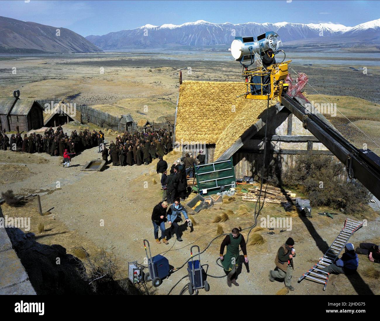 FILM SET, THE LORD OF THE RINGS: THE FELLOWSHIP OF THE RING, 2001 Stock Photo