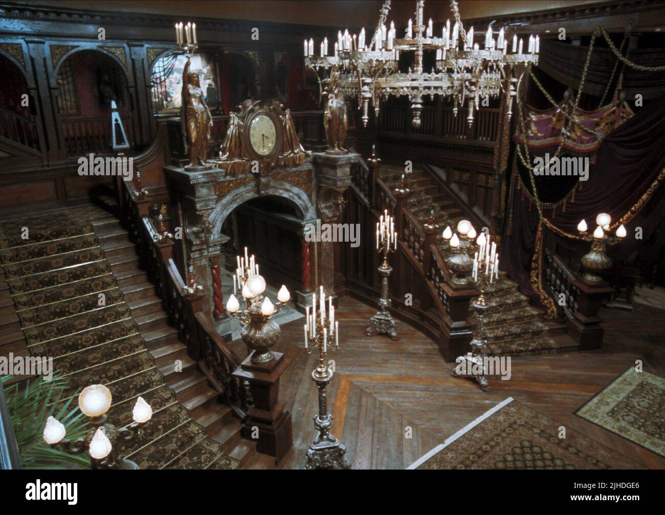 MANSION STAIRCASE, THE HAUNTED MANSION, 2003 Stock Photo