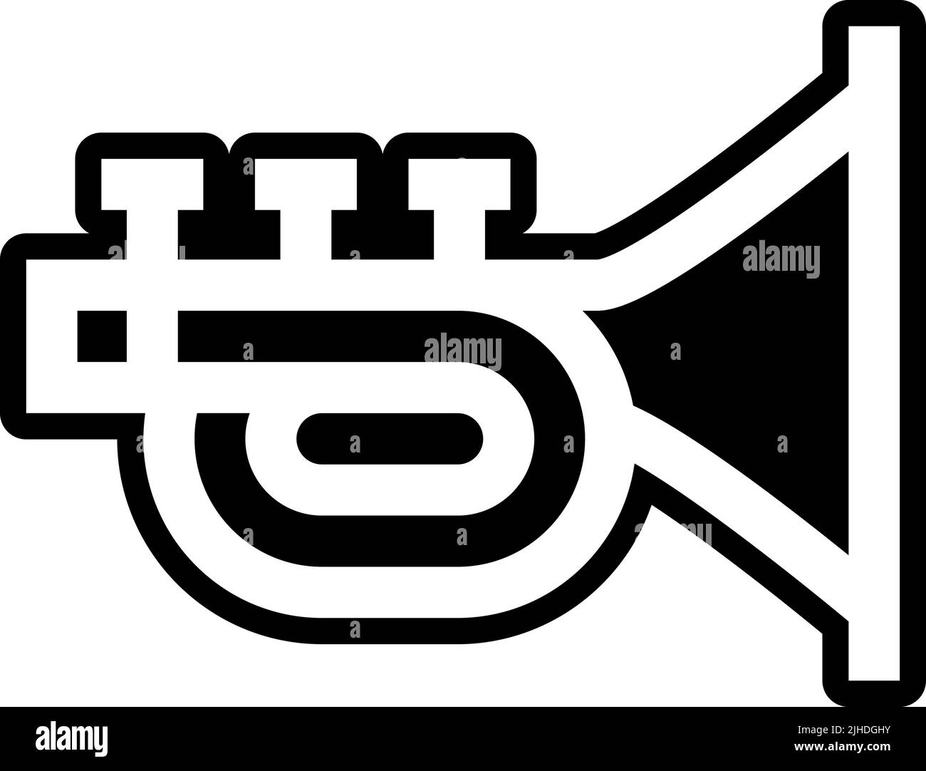 Cinco de mayo trumpet . Stock Vector