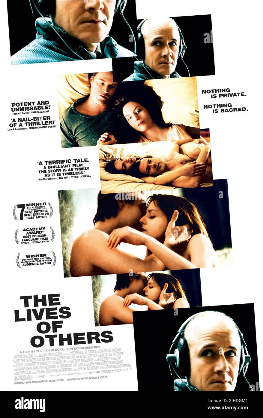 ULRICH MÜHE, SEBASTIAN KOCH, MARTINA GEDECK,  POSTER, THE LIVES OF OTHERS, 2006 Stock Photo