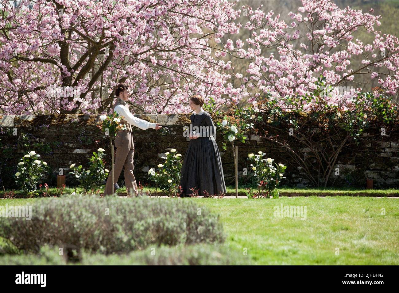 MICHAEL FASSBENDER, MIA WASIKOWSKA, JANE EYRE, 2011 Stock Photo